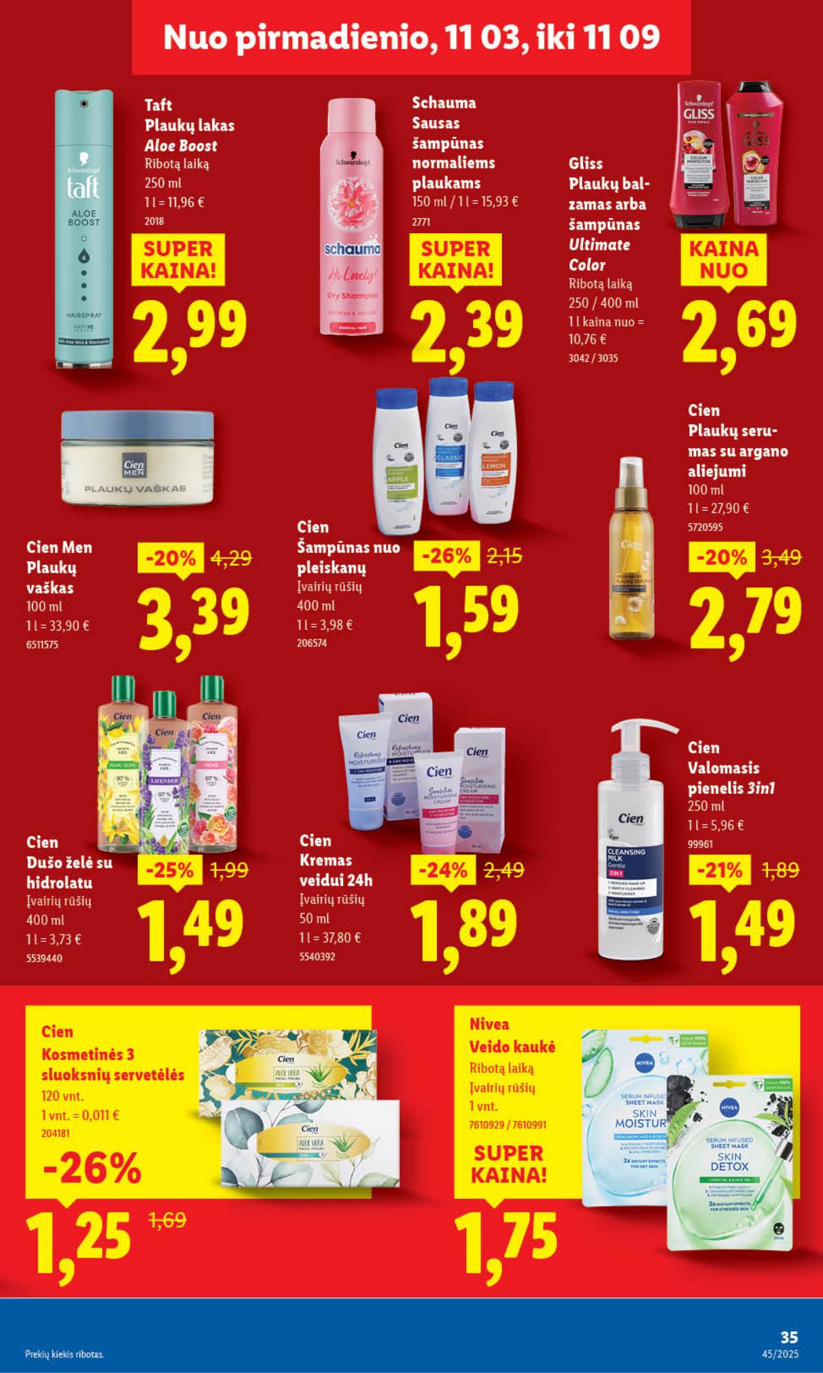 Lidl - LIDL SAVAITĖS Maisto prekių akcijų leidinys 45 puslapis