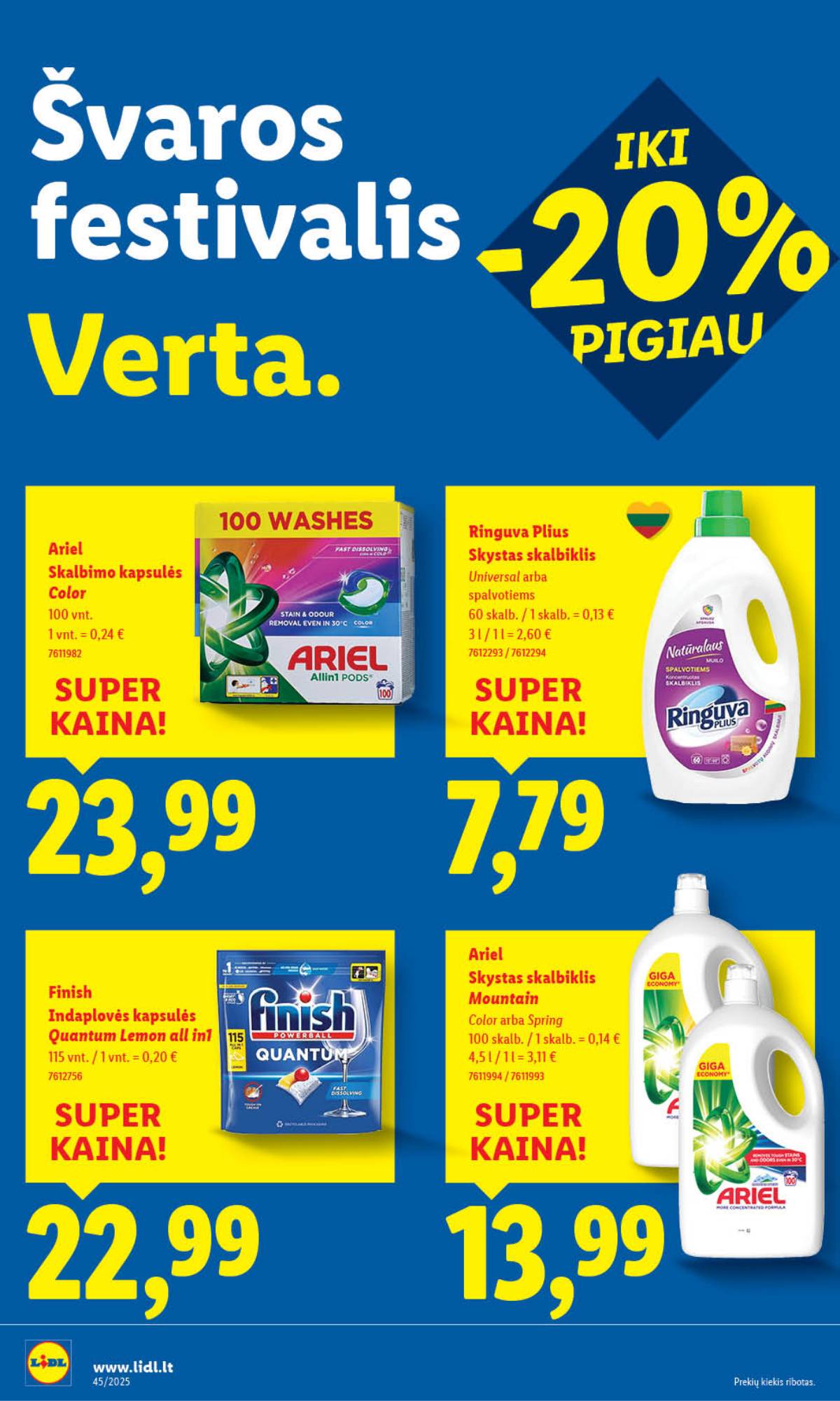 Lidl - LIDL SAVAITĖS Maisto prekių akcijų leidinys 46 puslapis