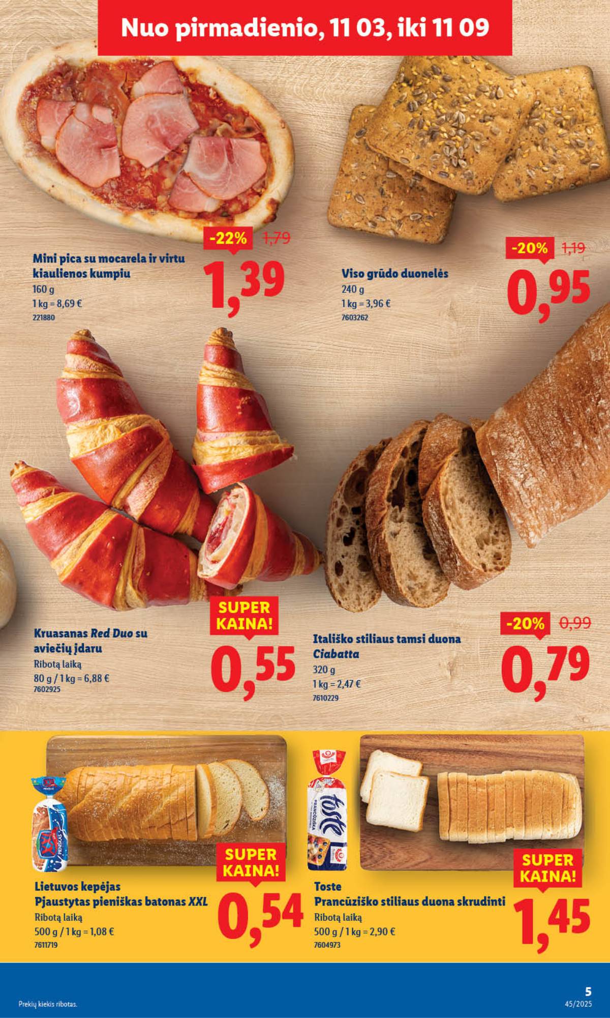 Lidl - LIDL SAVAITĖS Maisto prekių akcijų leidinys 5 puslapis