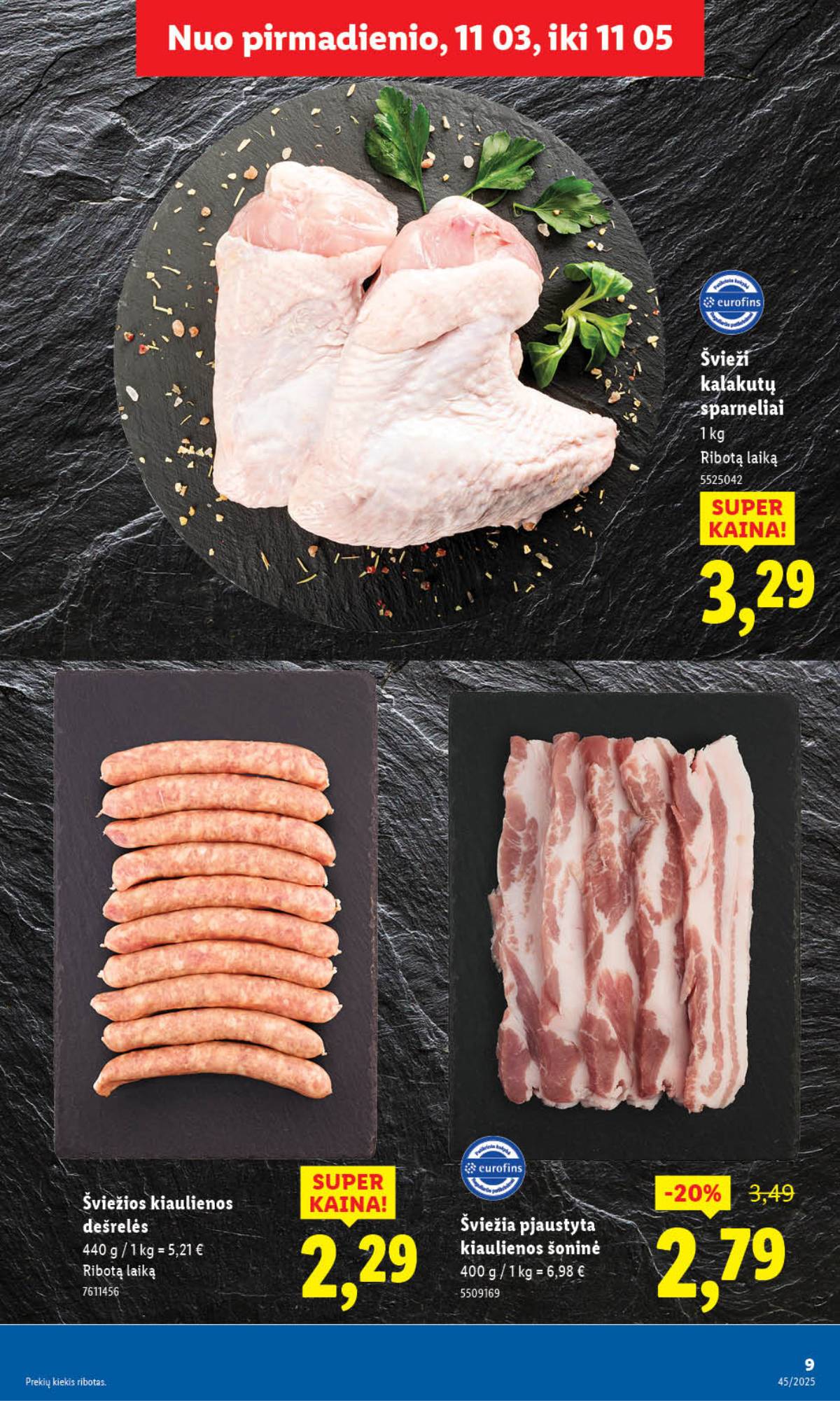 Lidl - LIDL SAVAITĖS Maisto prekių akcijų leidinys 9 puslapis
