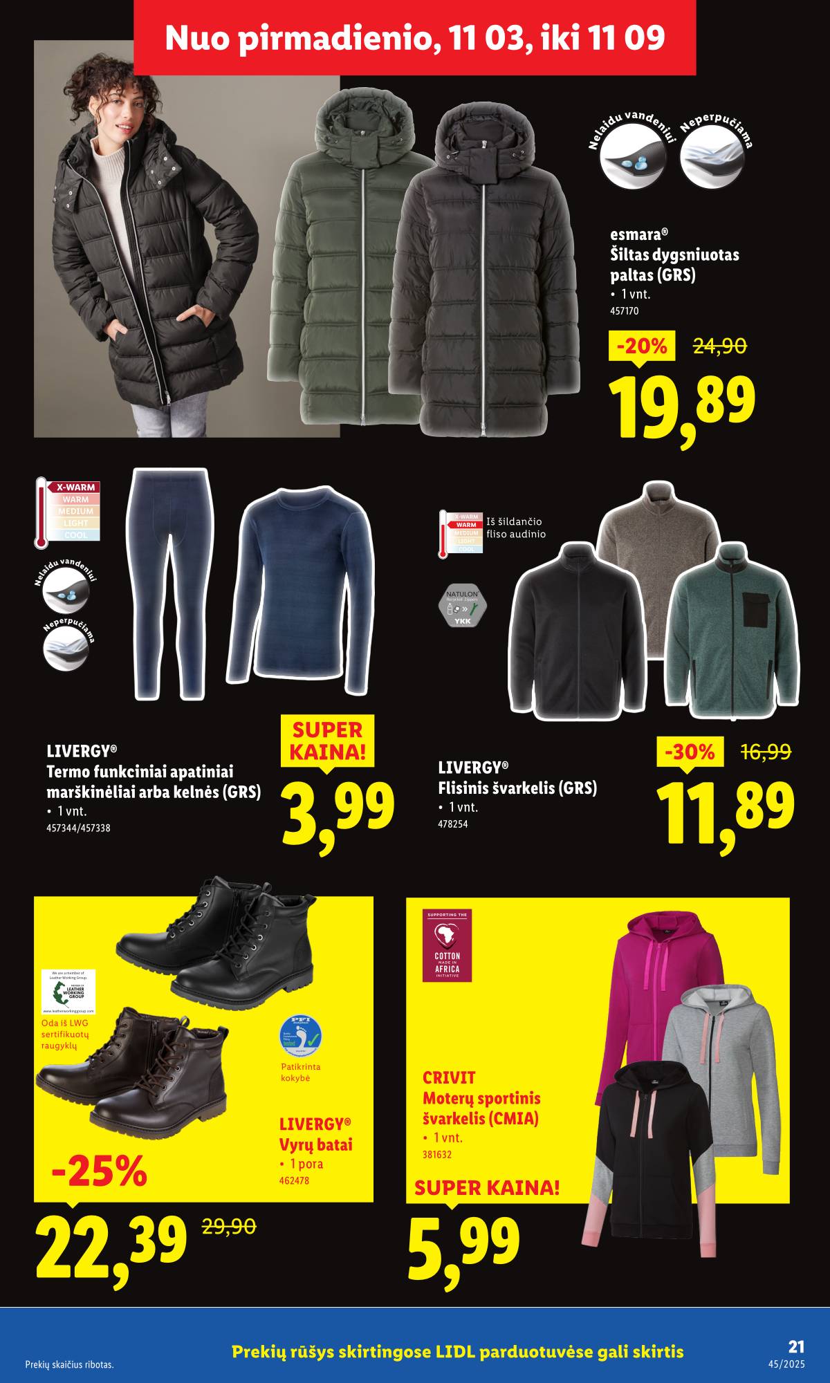 Lidl - LIDL Ne maisto prekių akcijų leidinys 21 puslapis