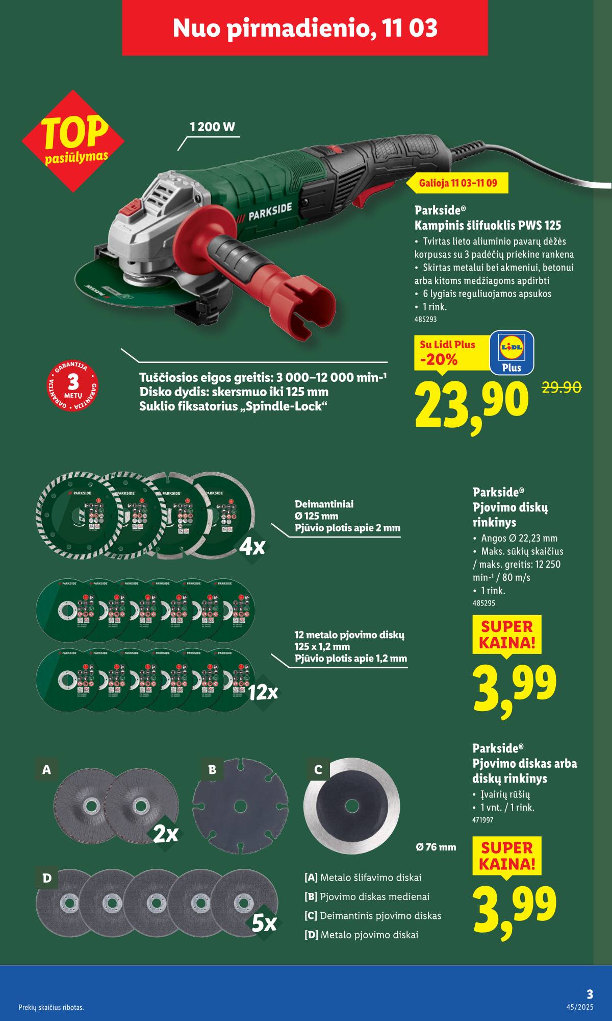 Lidl - LIDL Ne maisto prekių akcijų leidinys 3 puslapis