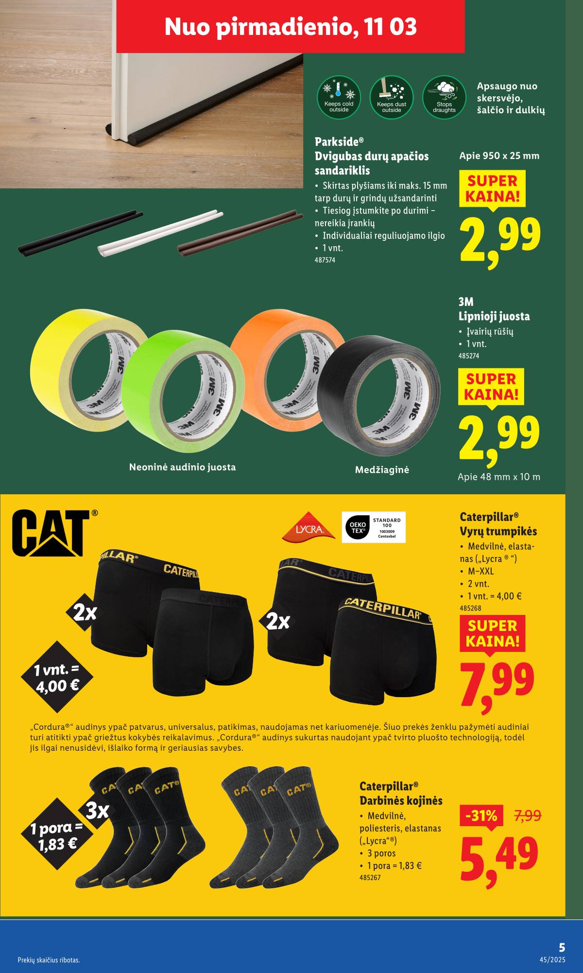 Lidl - LIDL Ne maisto prekių akcijų leidinys 5 puslapis