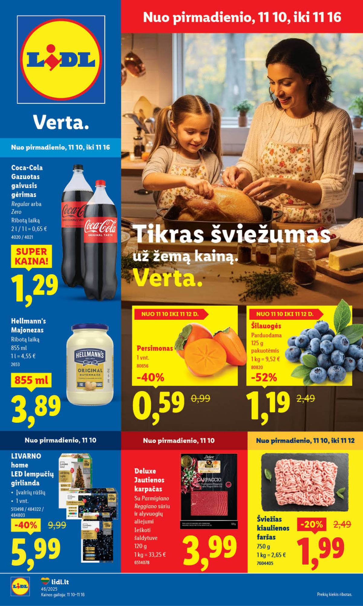 Lidl - LIDL SAVAITĖS Maisto prekių akcijų leidinys 1 puslapis
