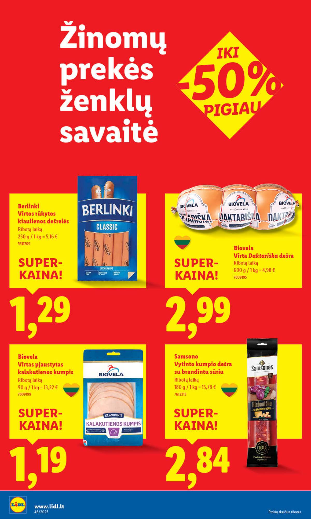 Lidl - LIDL SAVAITĖS Maisto prekių akcijų leidinys 18 puslapis