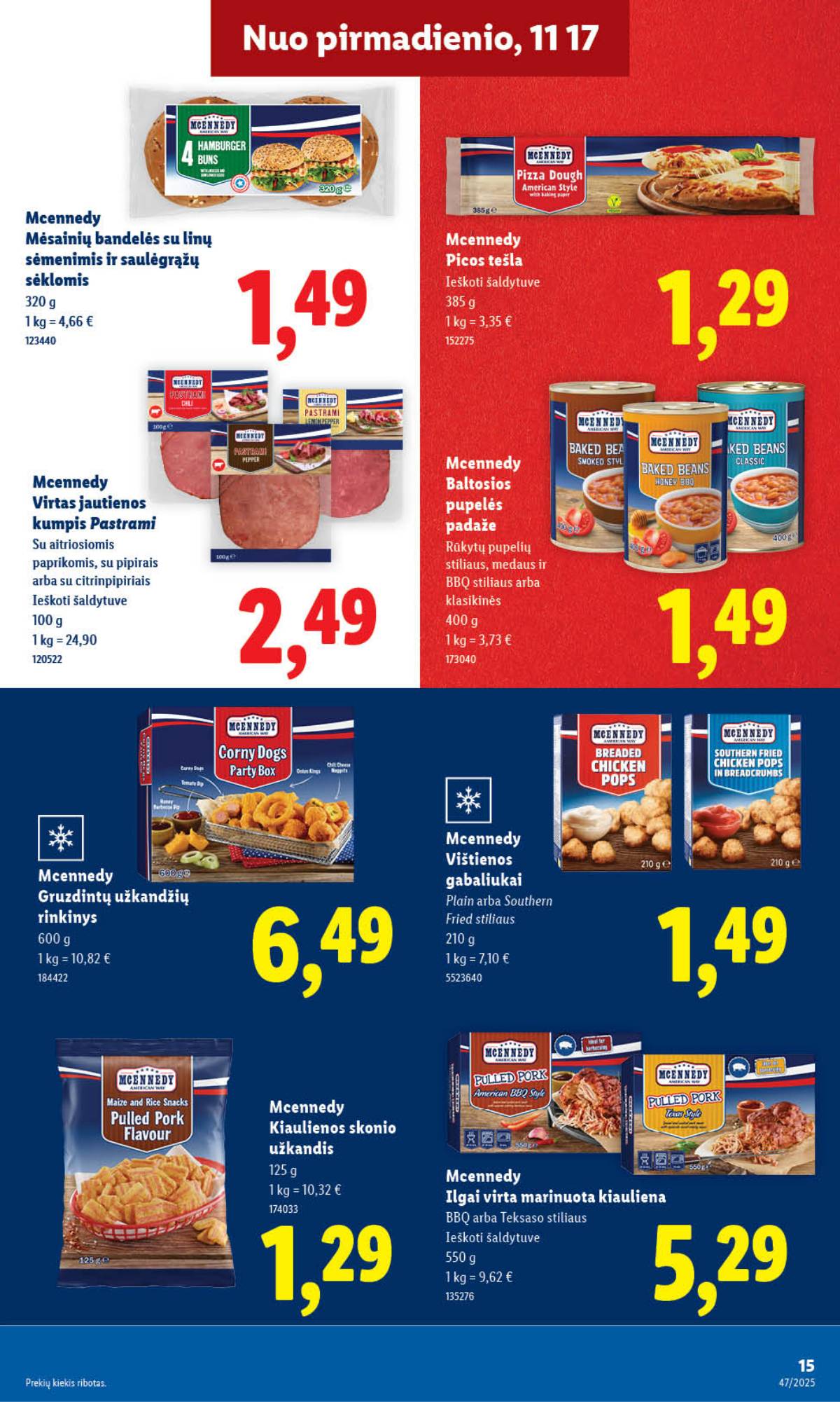 Lidl - LIDL SAVAITĖS Maisto prekių akcijų leidinys 15 puslapis