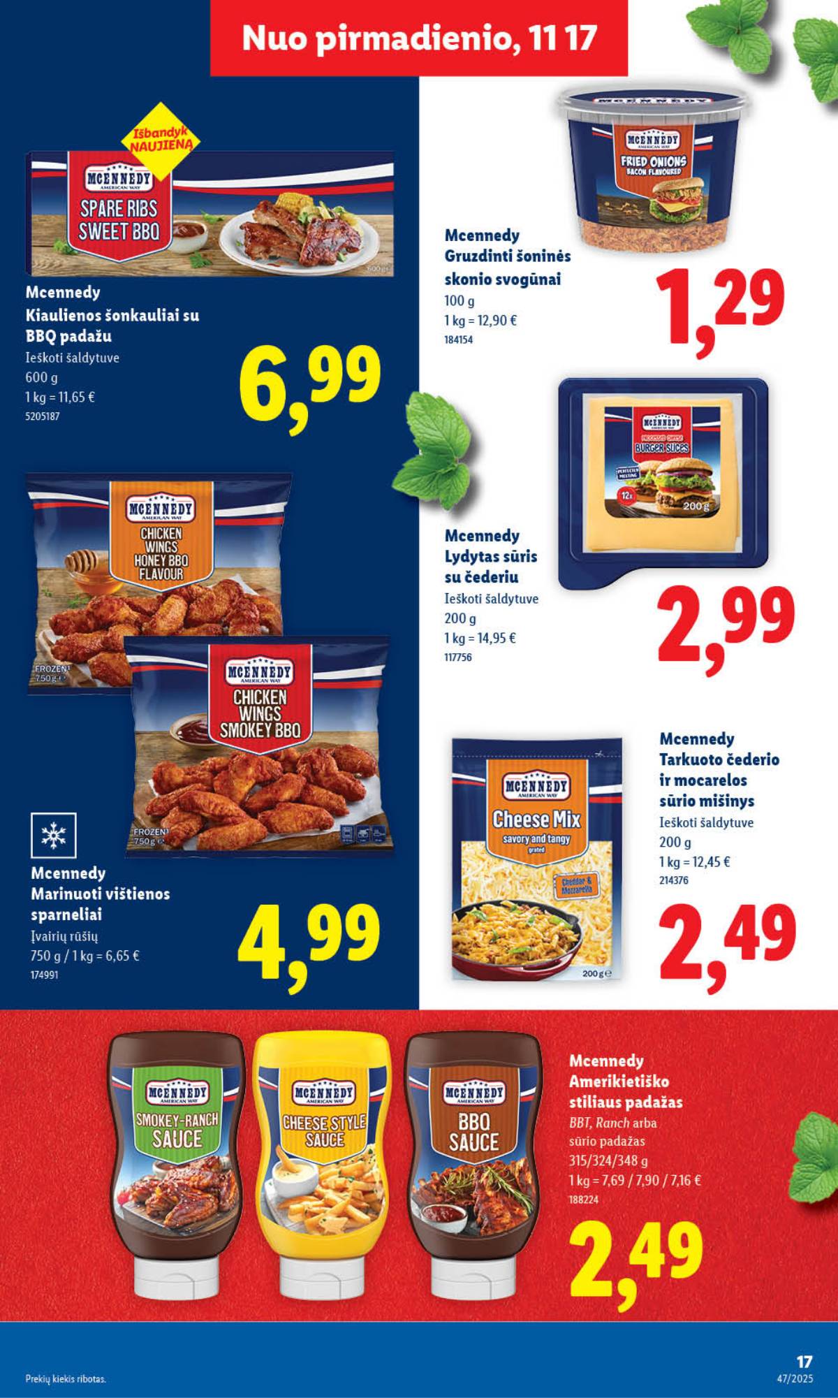 Lidl - LIDL SAVAITĖS Maisto prekių akcijų leidinys 17 puslapis