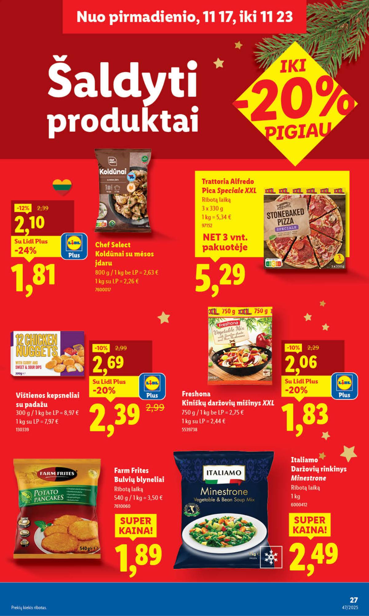 Lidl - LIDL SAVAITĖS Maisto prekių akcijų leidinys 27 puslapis