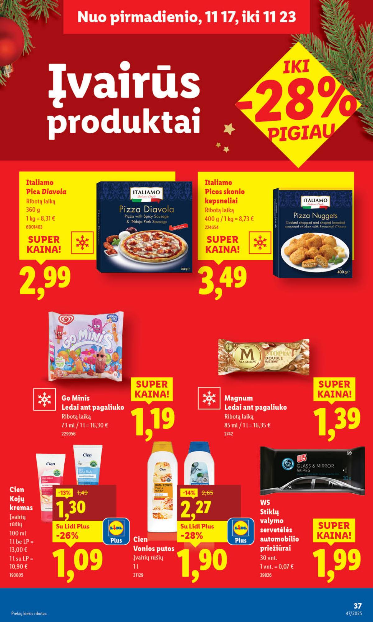 Lidl - LIDL SAVAITĖS Maisto prekių akcijų leidinys 37 puslapis