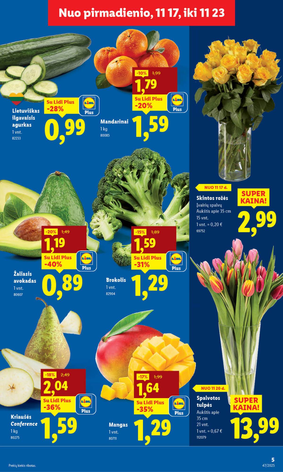 Lidl - LIDL SAVAITĖS Maisto prekių akcijų leidinys 5 puslapis