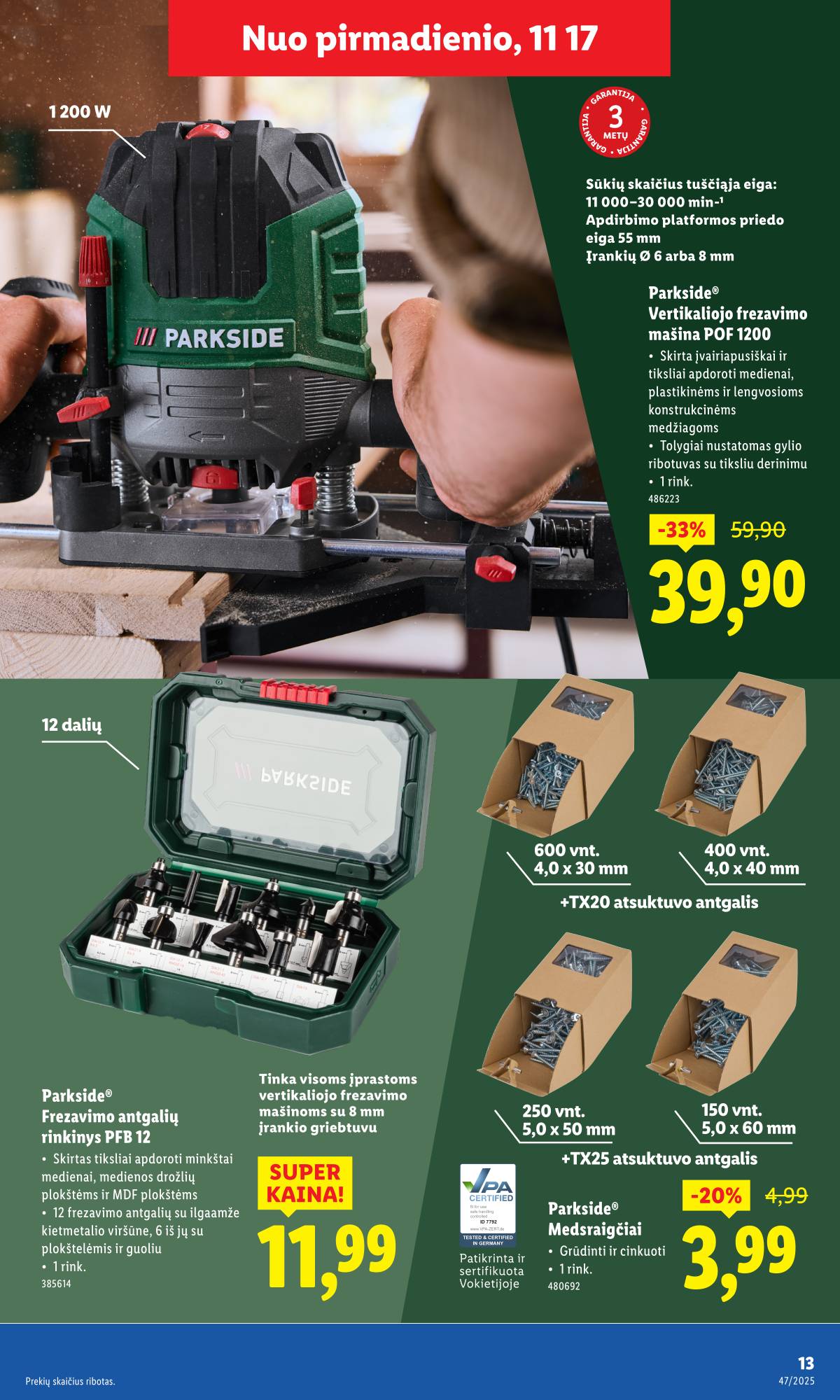 Lidl - LIDL Ne maisto prekių akcijų leidinys 13 puslapis