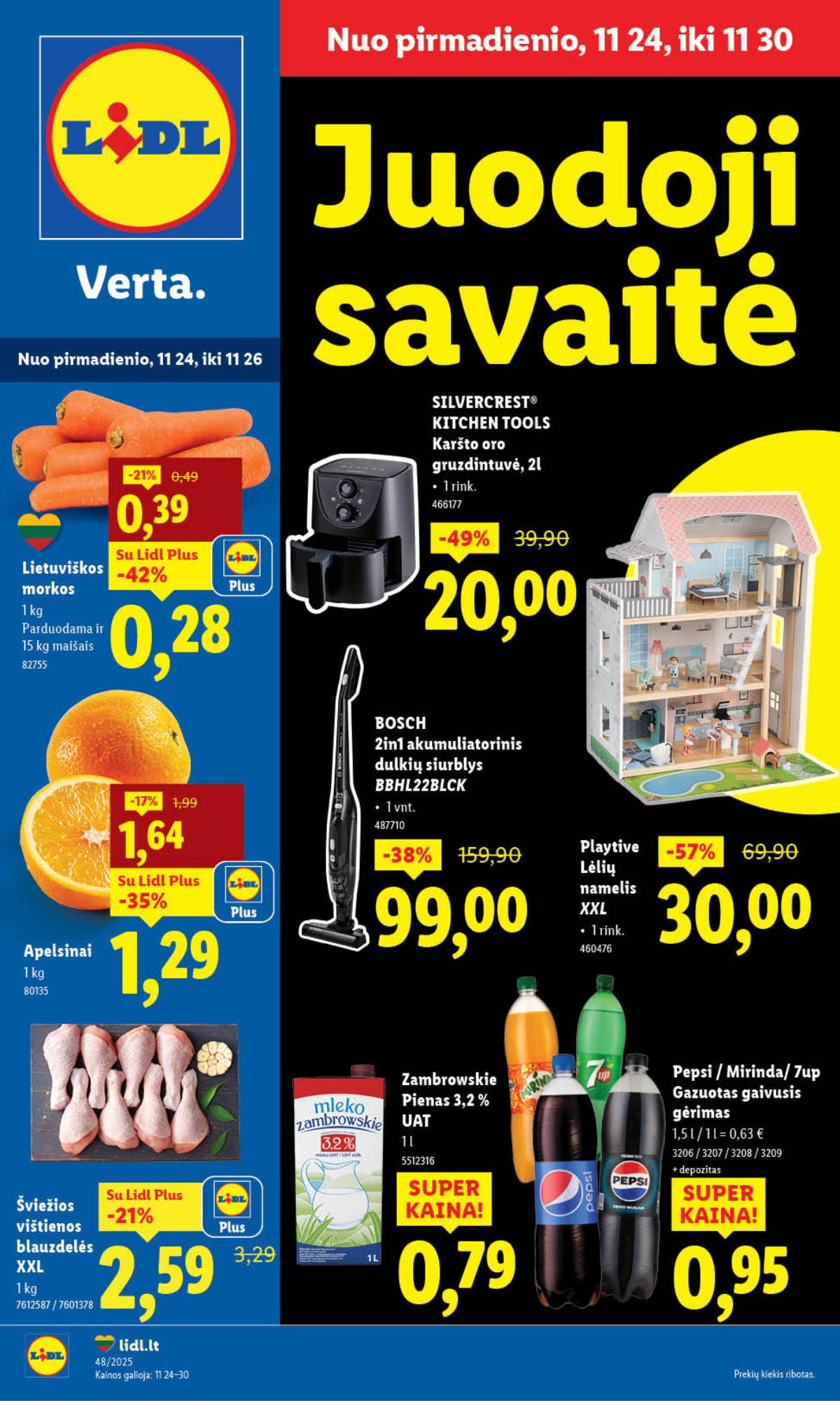 Lidl - LIDL SAVAITĖS Maisto prekių akcijų leidinys 1 puslapis