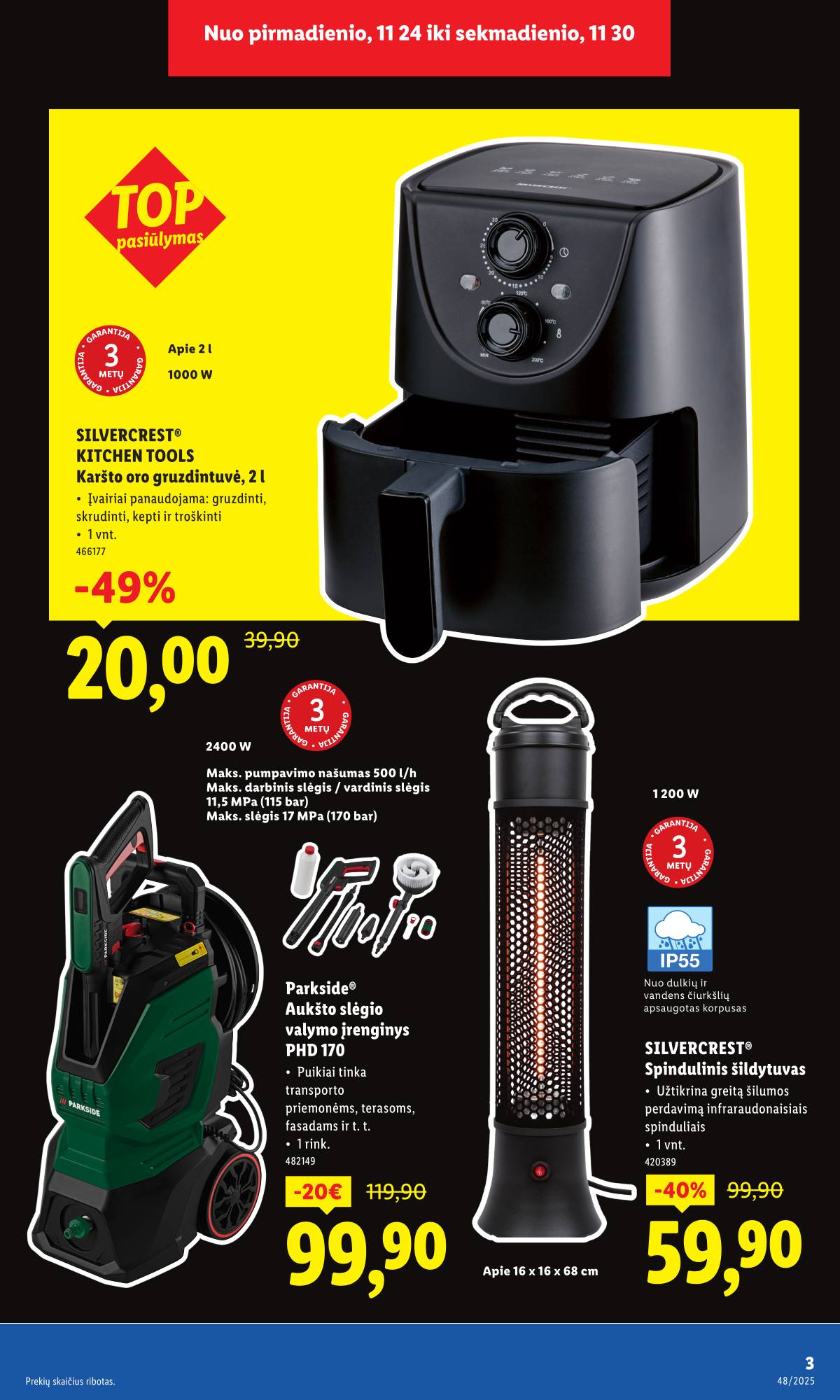 Lidl - LIDL Ne maisto prekių akcijų leidinys 3 puslapis