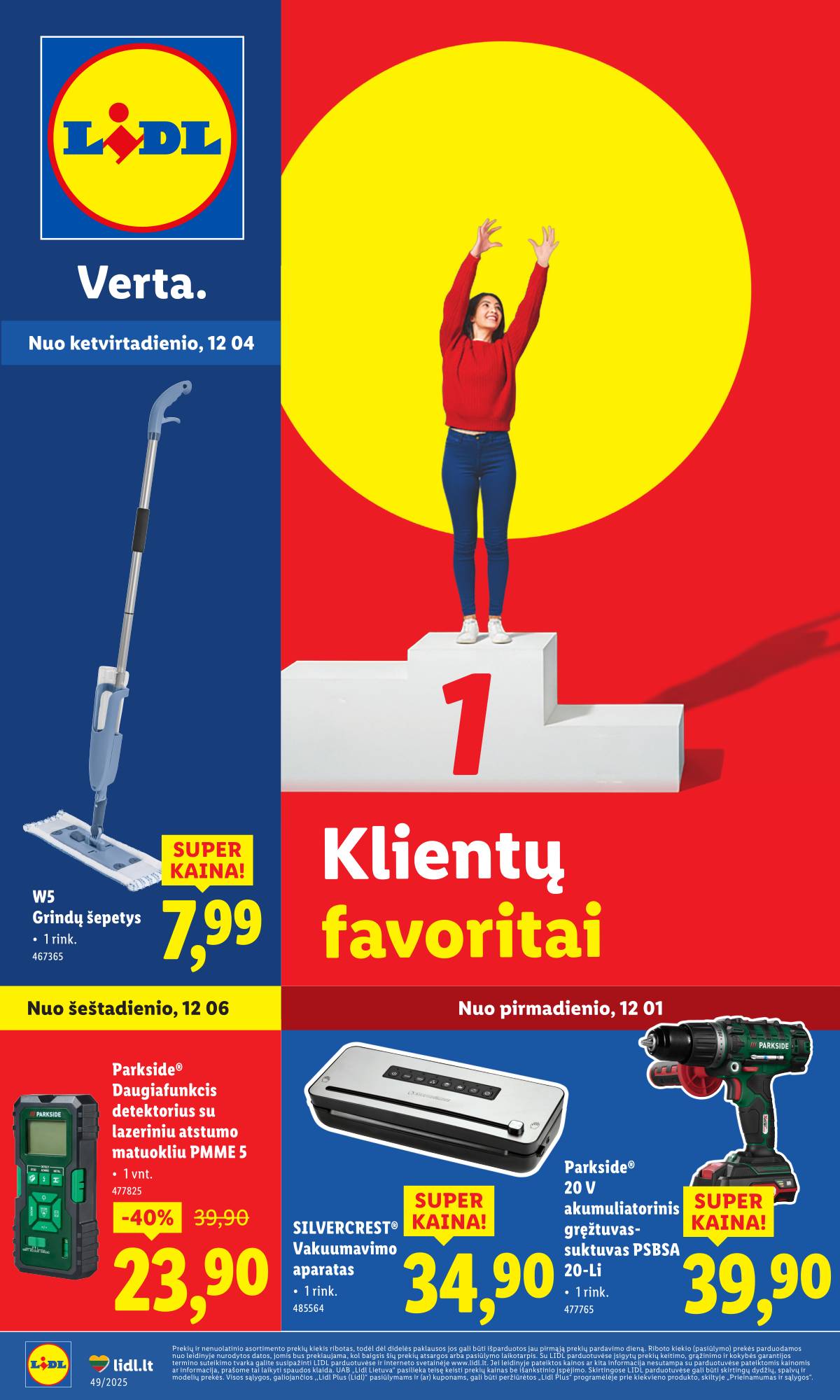 Lidl - LIDL Ne maisto prekių akcijų leidinys 1 puslapis