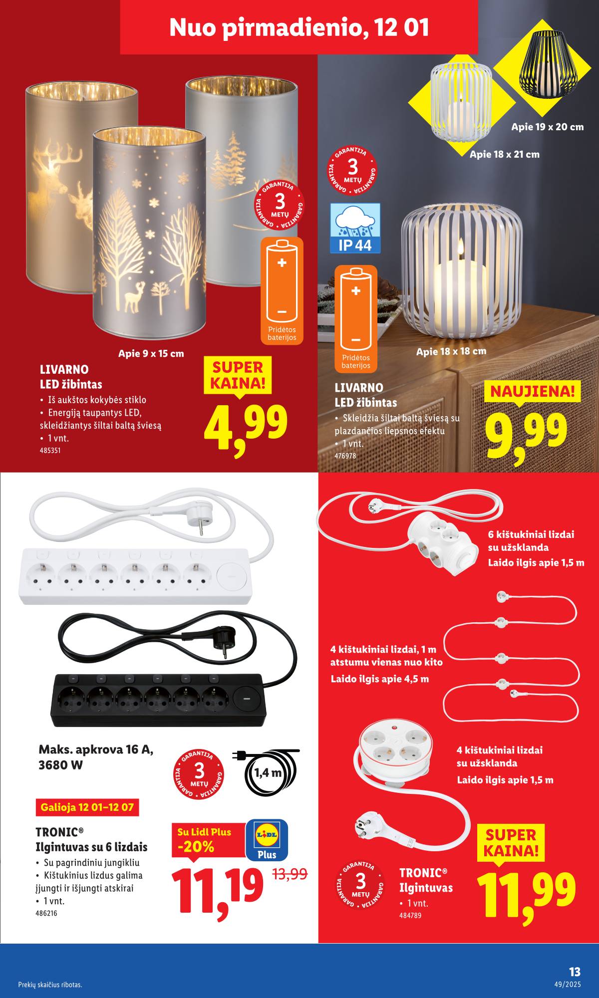 Lidl - LIDL Ne maisto prekių akcijų leidinys 13 puslapis