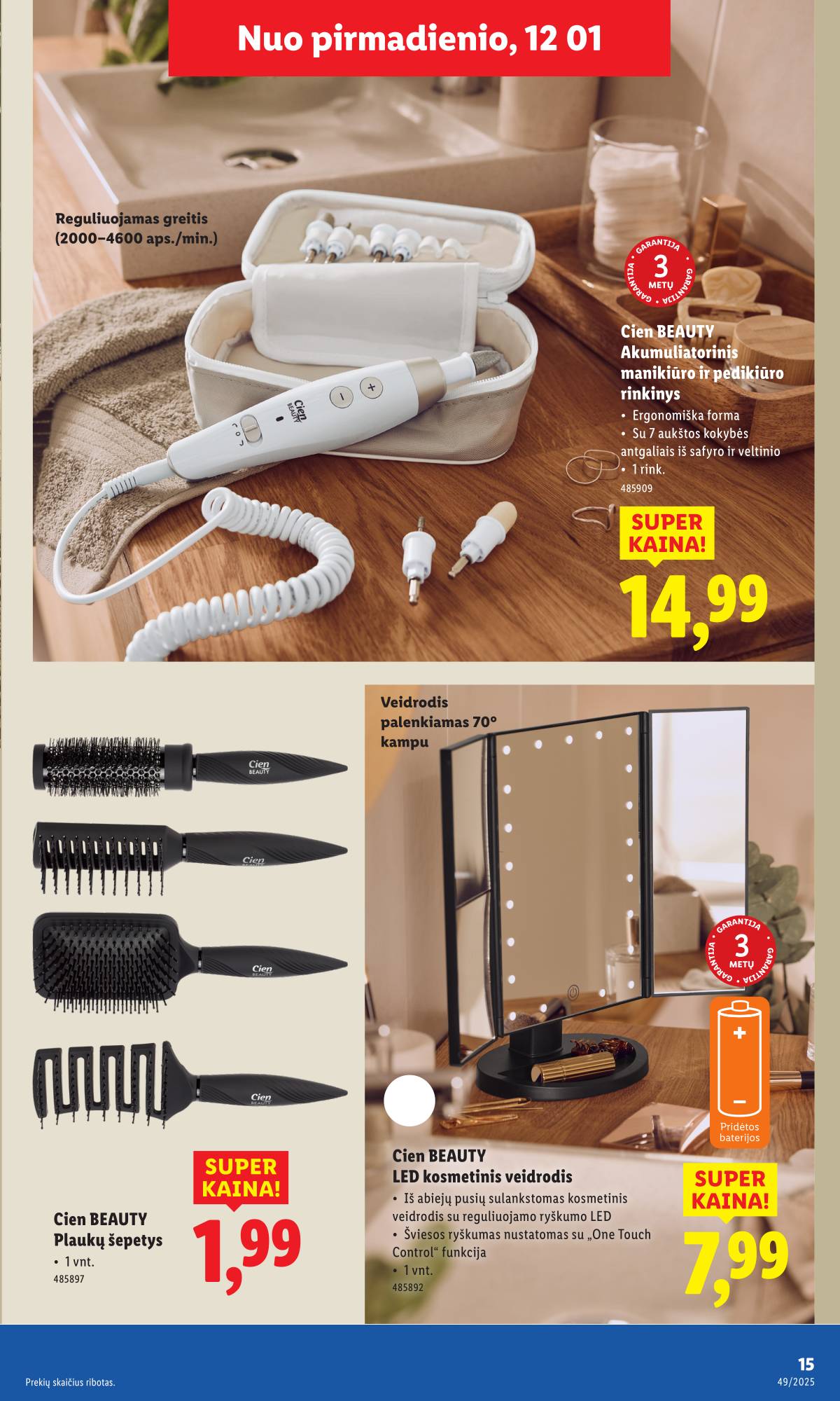 Lidl - LIDL Ne maisto prekių akcijų leidinys 15 puslapis