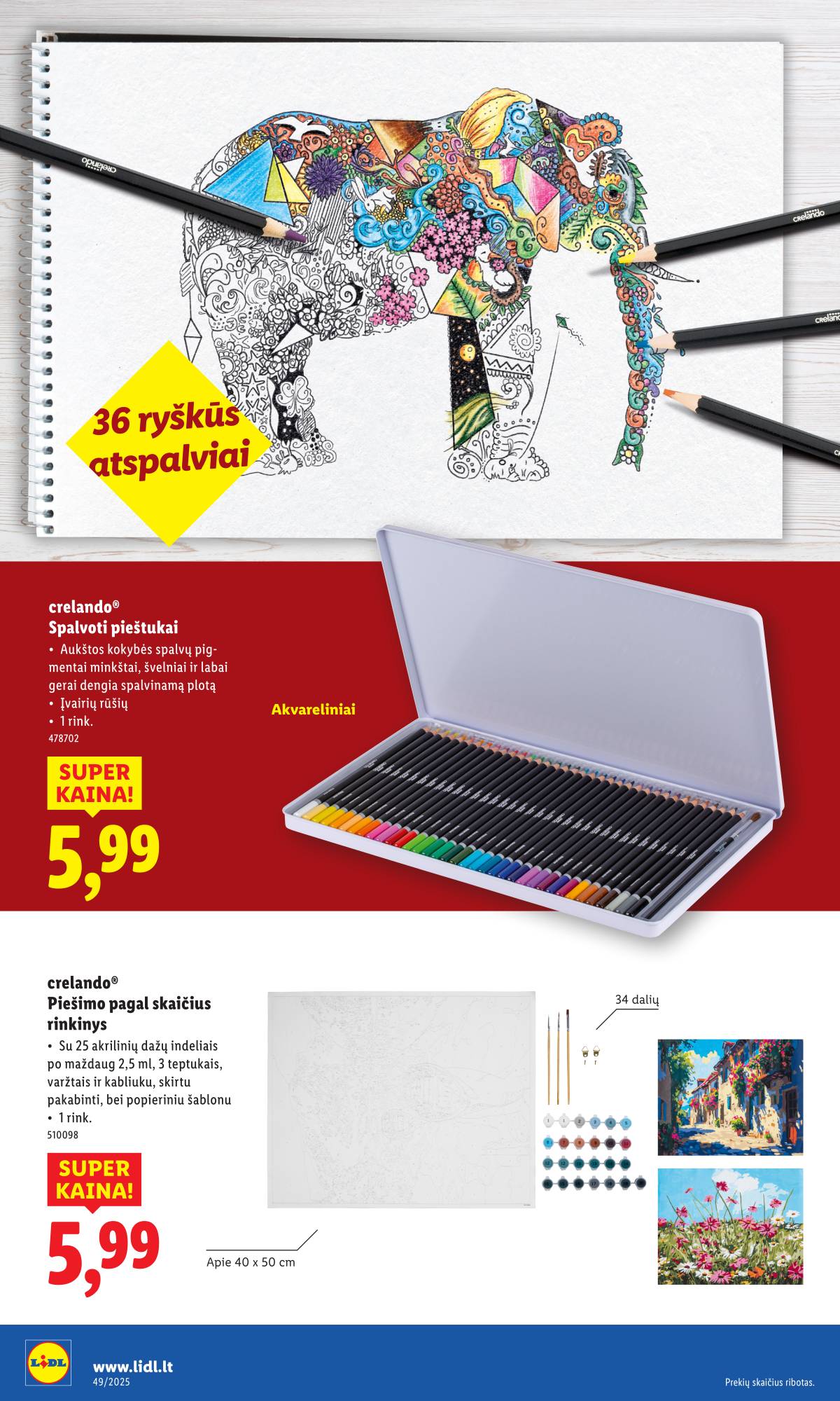 Lidl - LIDL Ne maisto prekių akcijų leidinys 36 puslapis