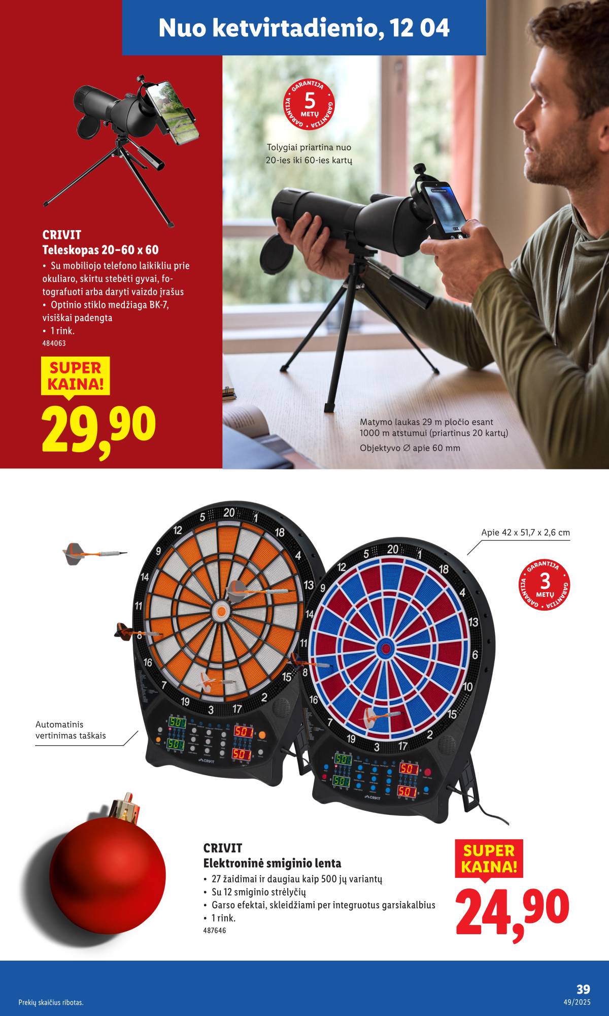 Lidl - LIDL Ne maisto prekių akcijų leidinys 39 puslapis