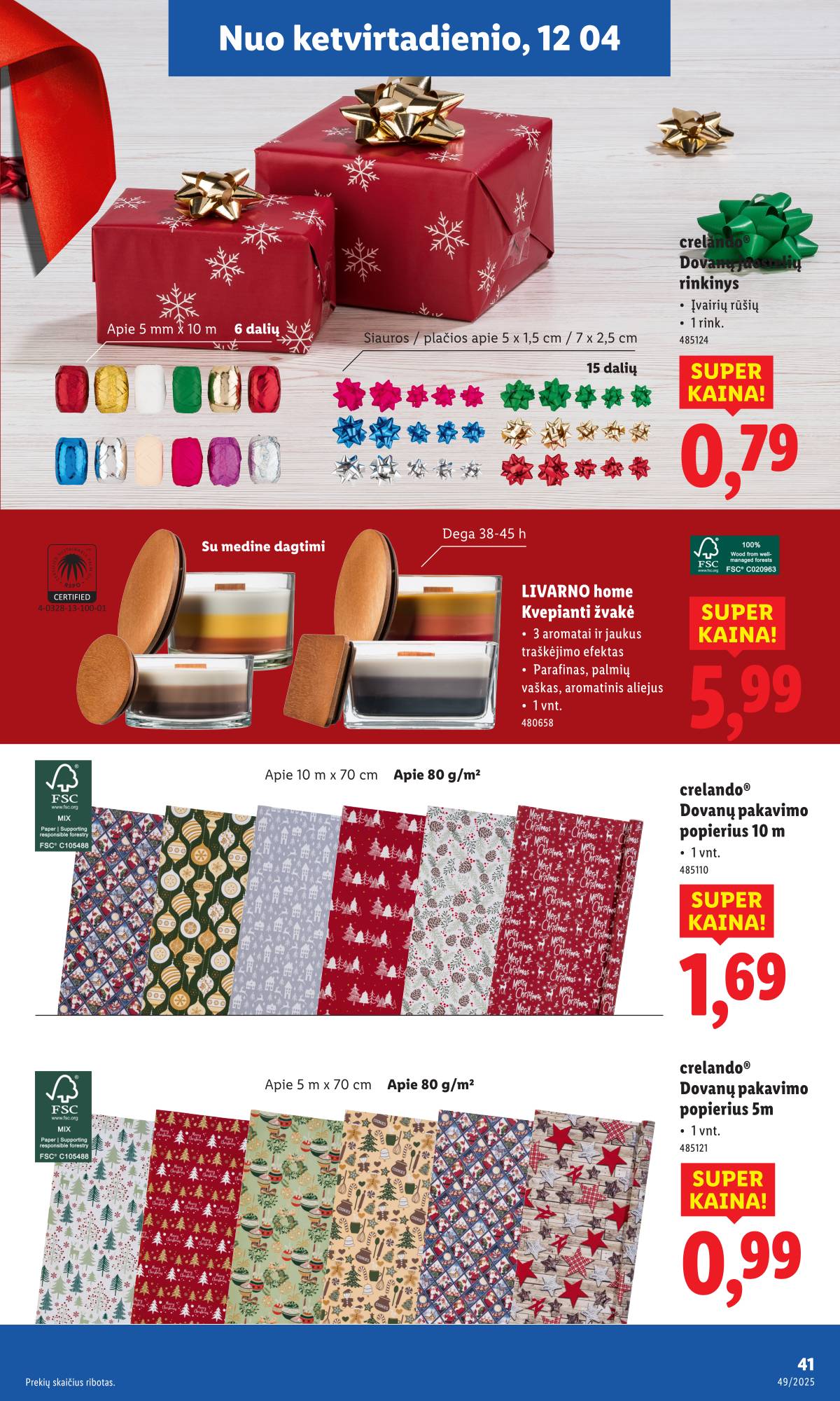 Lidl - LIDL Ne maisto prekių akcijų leidinys 41 puslapis