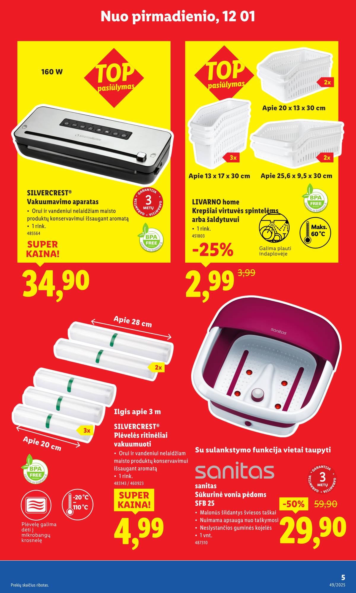 Lidl - LIDL Ne maisto prekių akcijų leidinys 5 puslapis