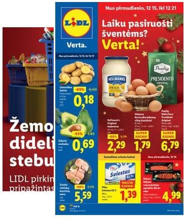 Lidl - LIDL SAVAITĖS Maisto prekių akcijų leidinys 2025-12-15 – 2025-12-21