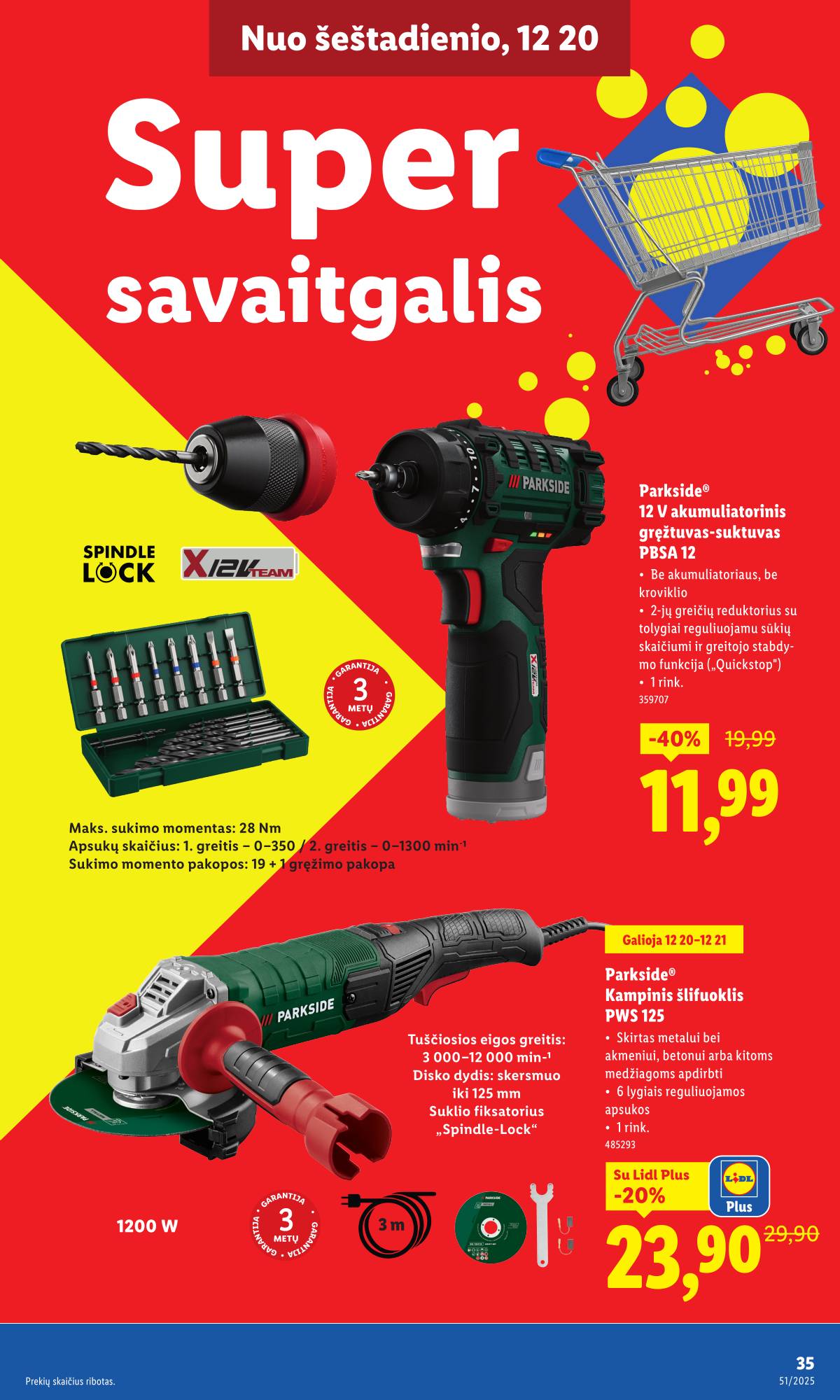 Lidl - LIDL Ne maisto prekių akcijų leidinys 35 puslapis