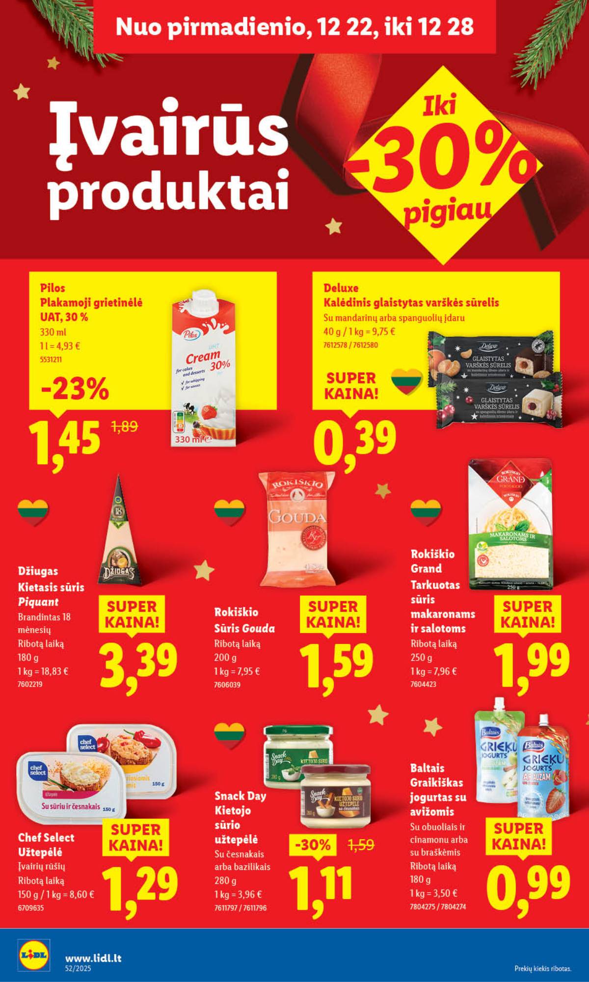 Lidl - LIDL SAVAITĖS Maisto prekių akcijų leidinys 22 puslapis