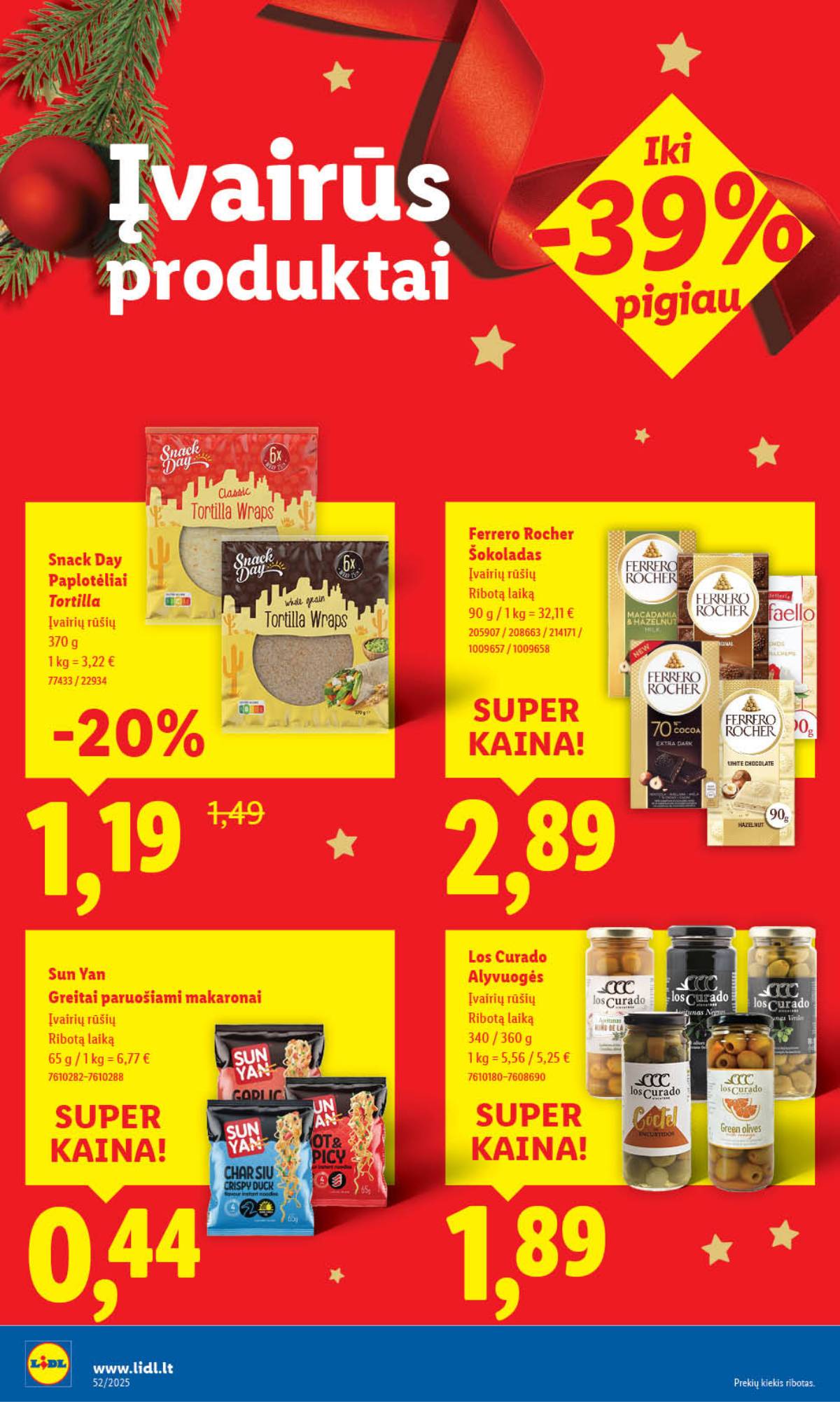 Lidl - LIDL SAVAITĖS Maisto prekių akcijų leidinys 30 puslapis