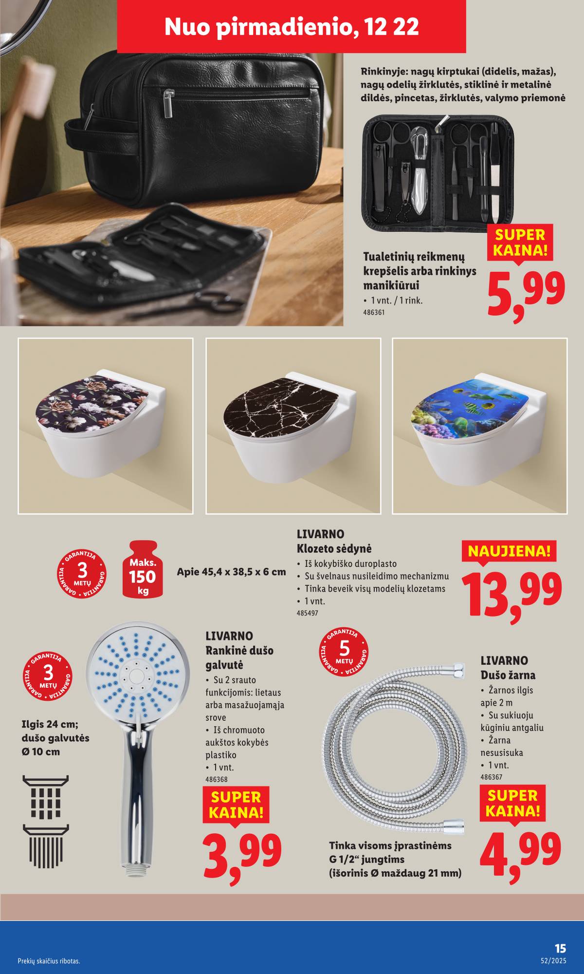 Lidl - LIDL Ne maisto prekių akcijų leidinys 15 puslapis