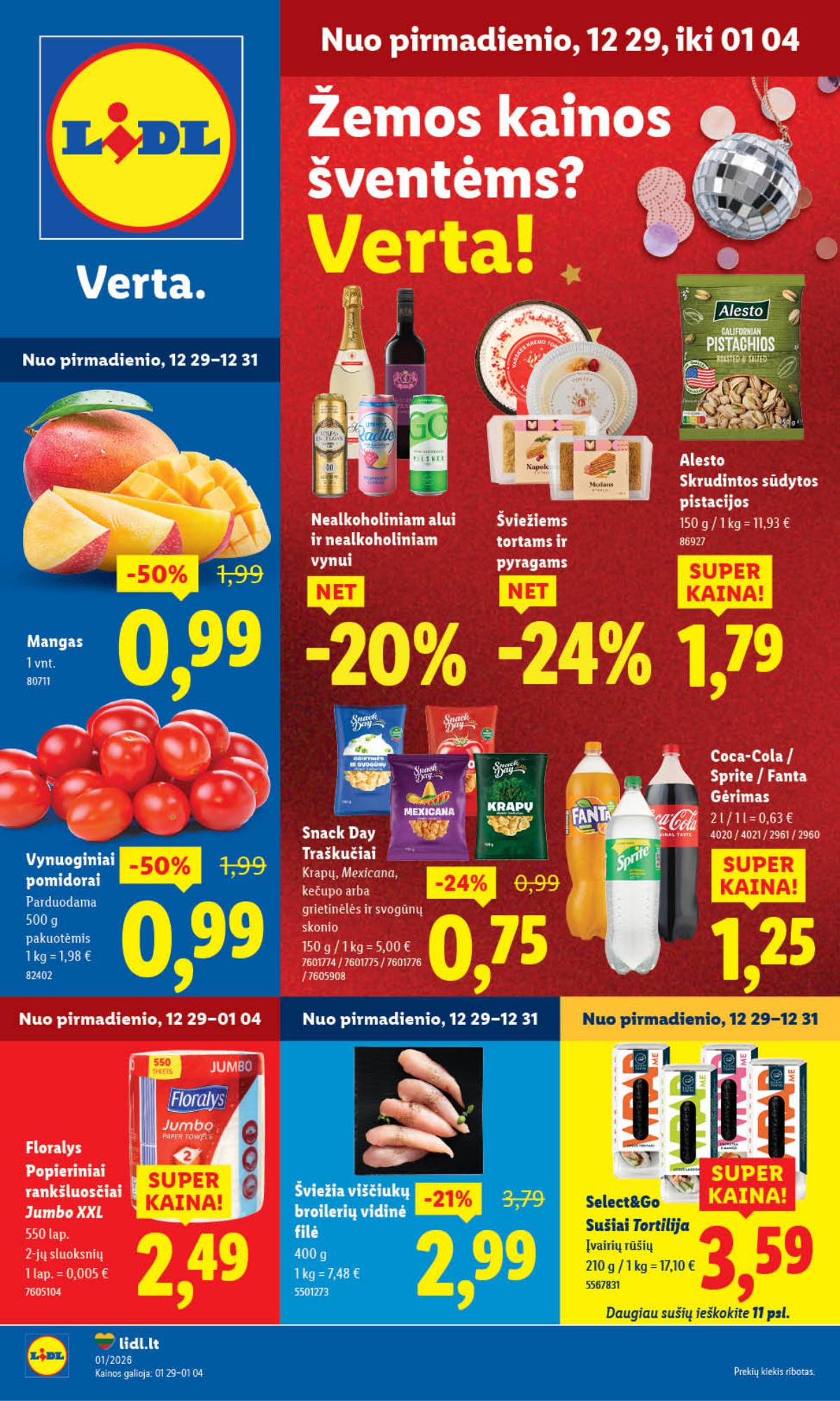 Lidl - LIDL SAVAITĖS Maisto prekių akcijų leidinys 1 puslapis