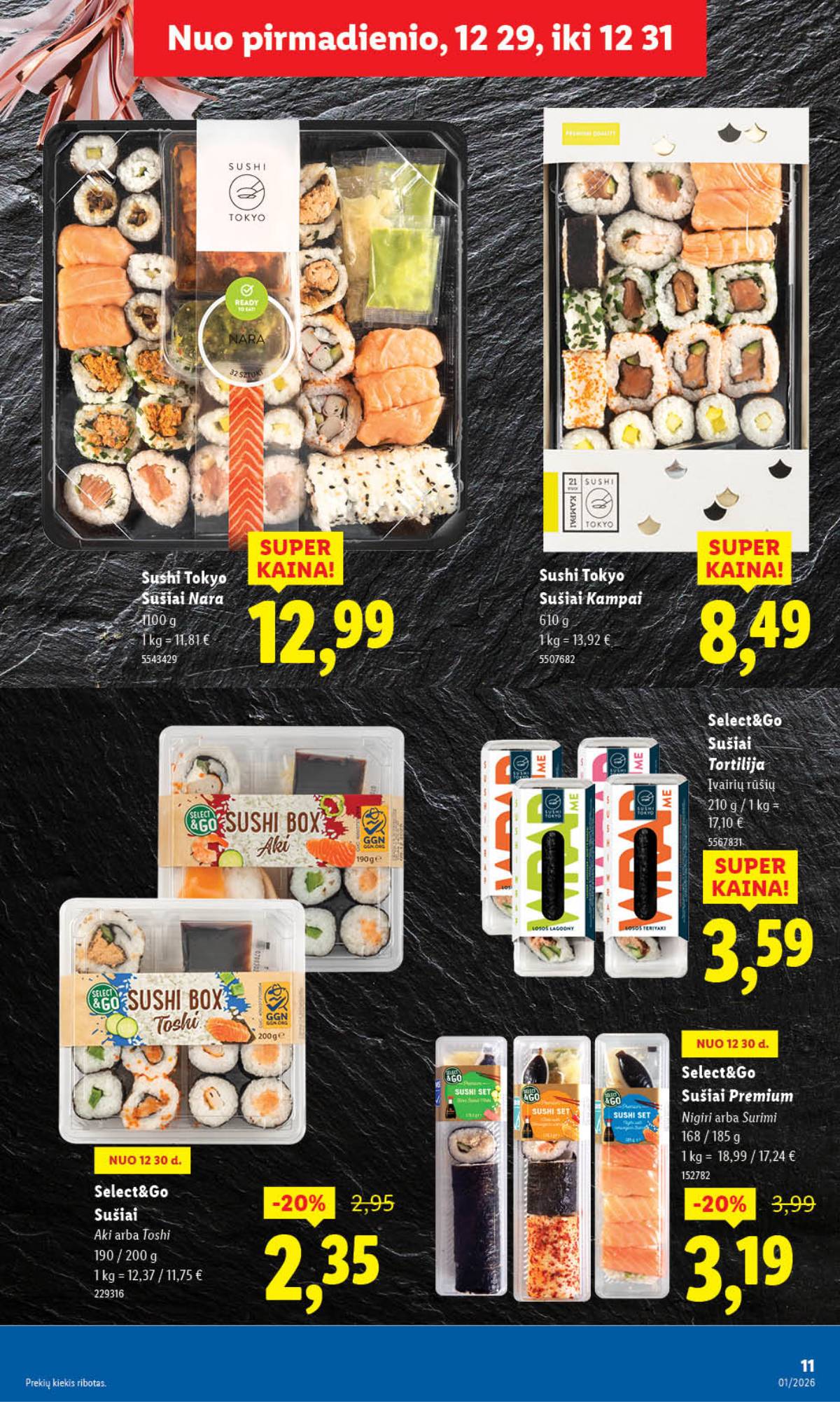 Lidl - LIDL SAVAITĖS Maisto prekių akcijų leidinys 11 puslapis