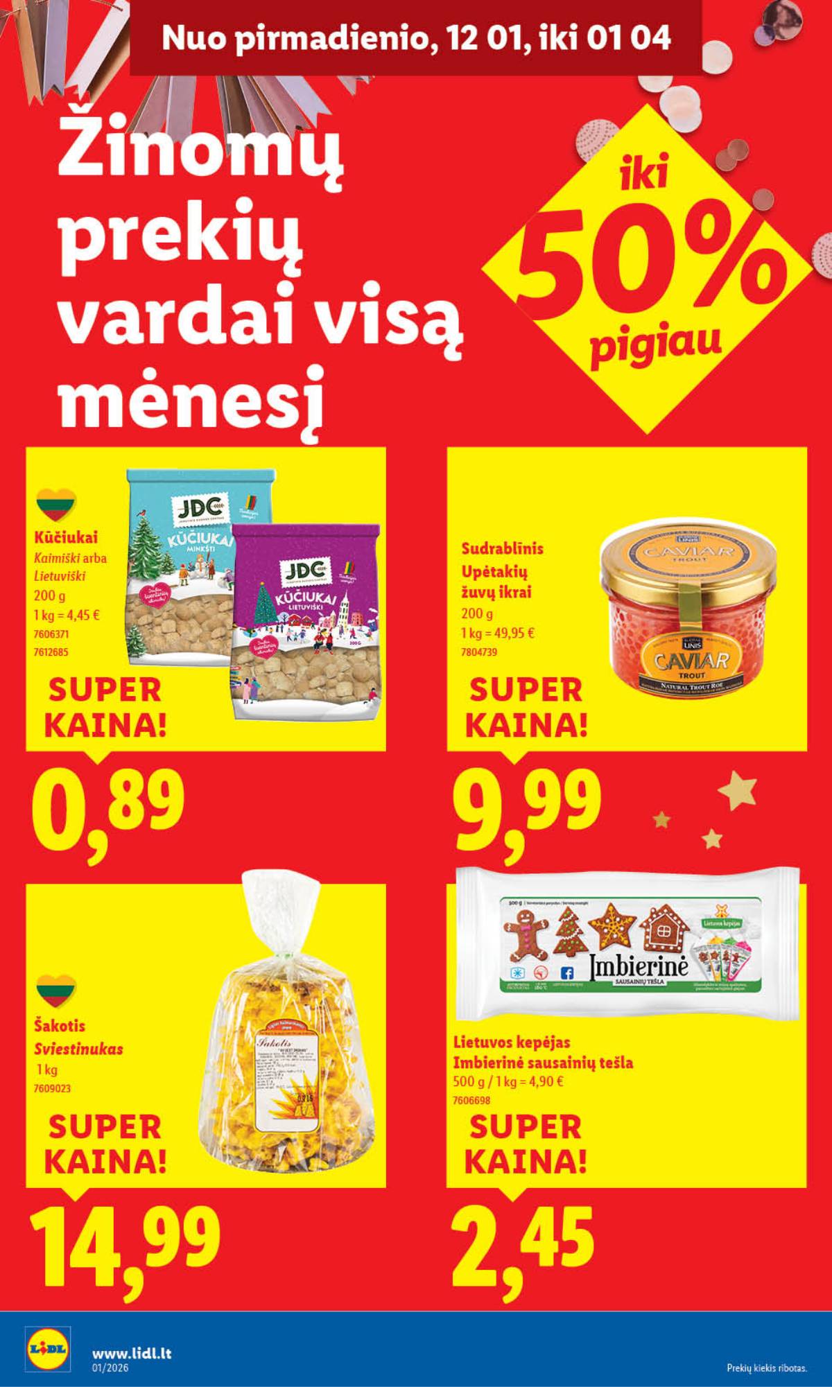 Lidl - LIDL SAVAITĖS Maisto prekių akcijų leidinys 16 puslapis