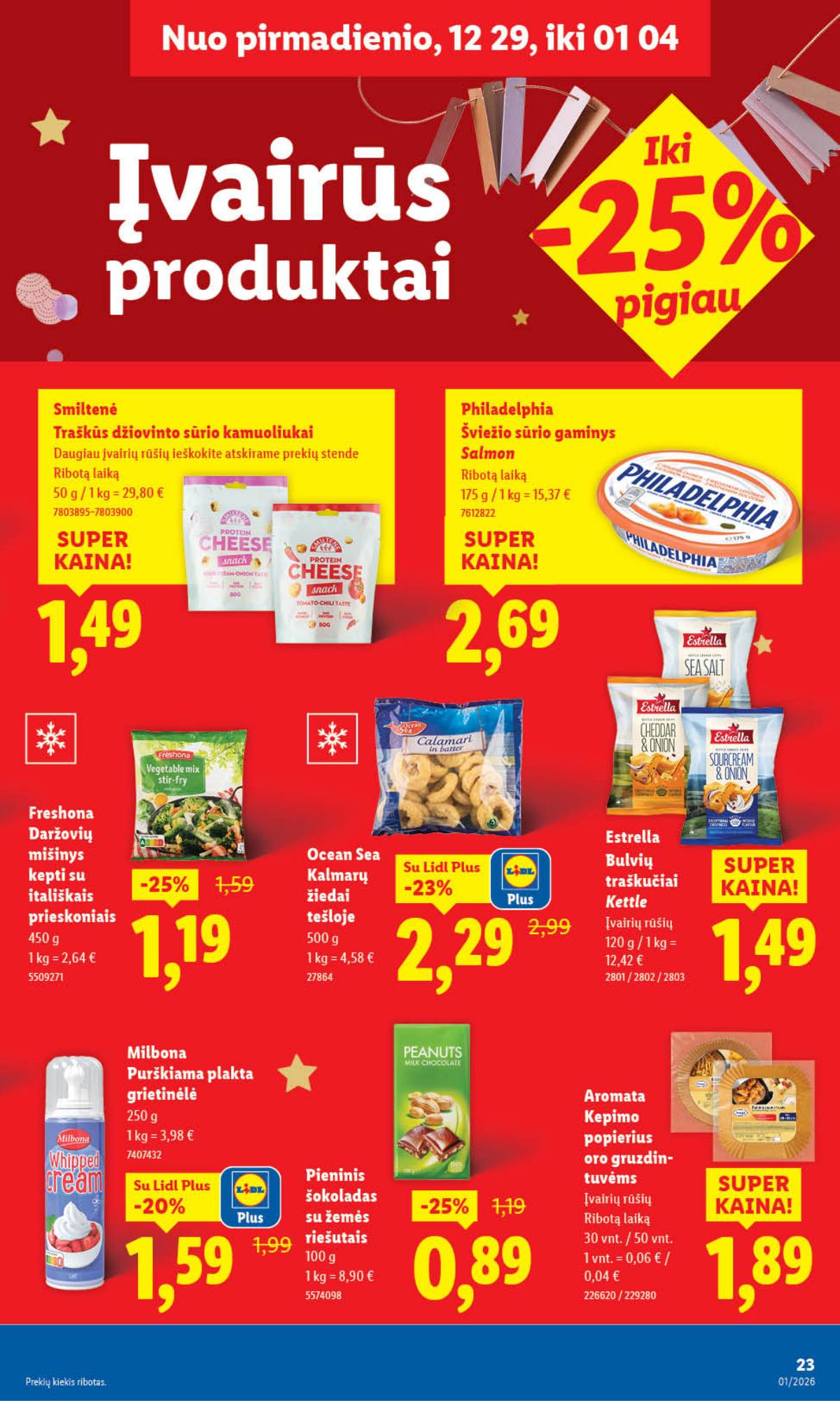 Lidl - LIDL SAVAITĖS Maisto prekių akcijų leidinys 23 puslapis