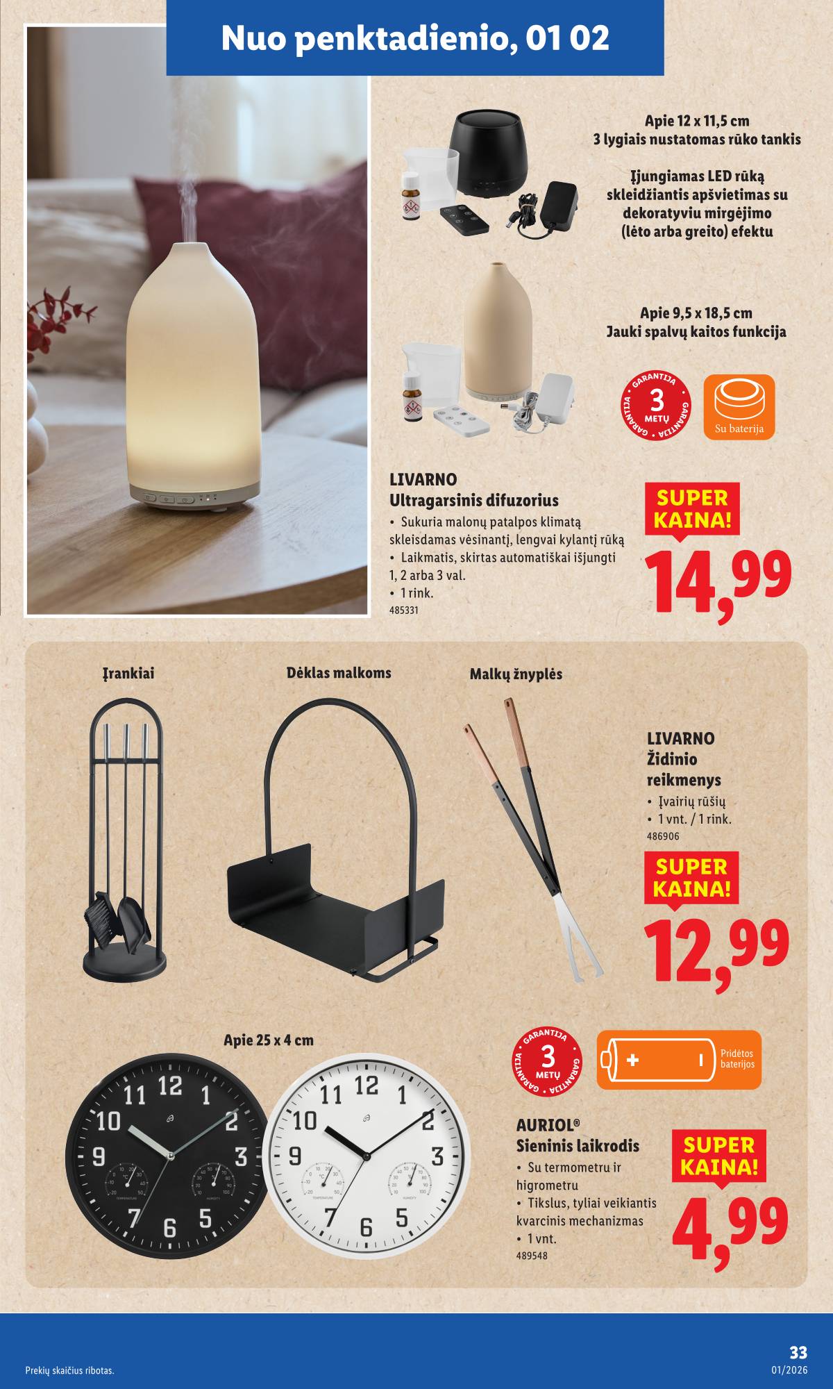 Lidl - LIDL Ne maisto prekių akcijų leidinys 33 puslapis