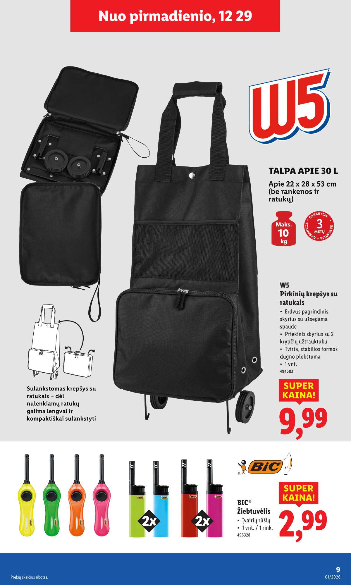 Lidl - LIDL Ne maisto prekių akcijų leidinys 9 puslapis