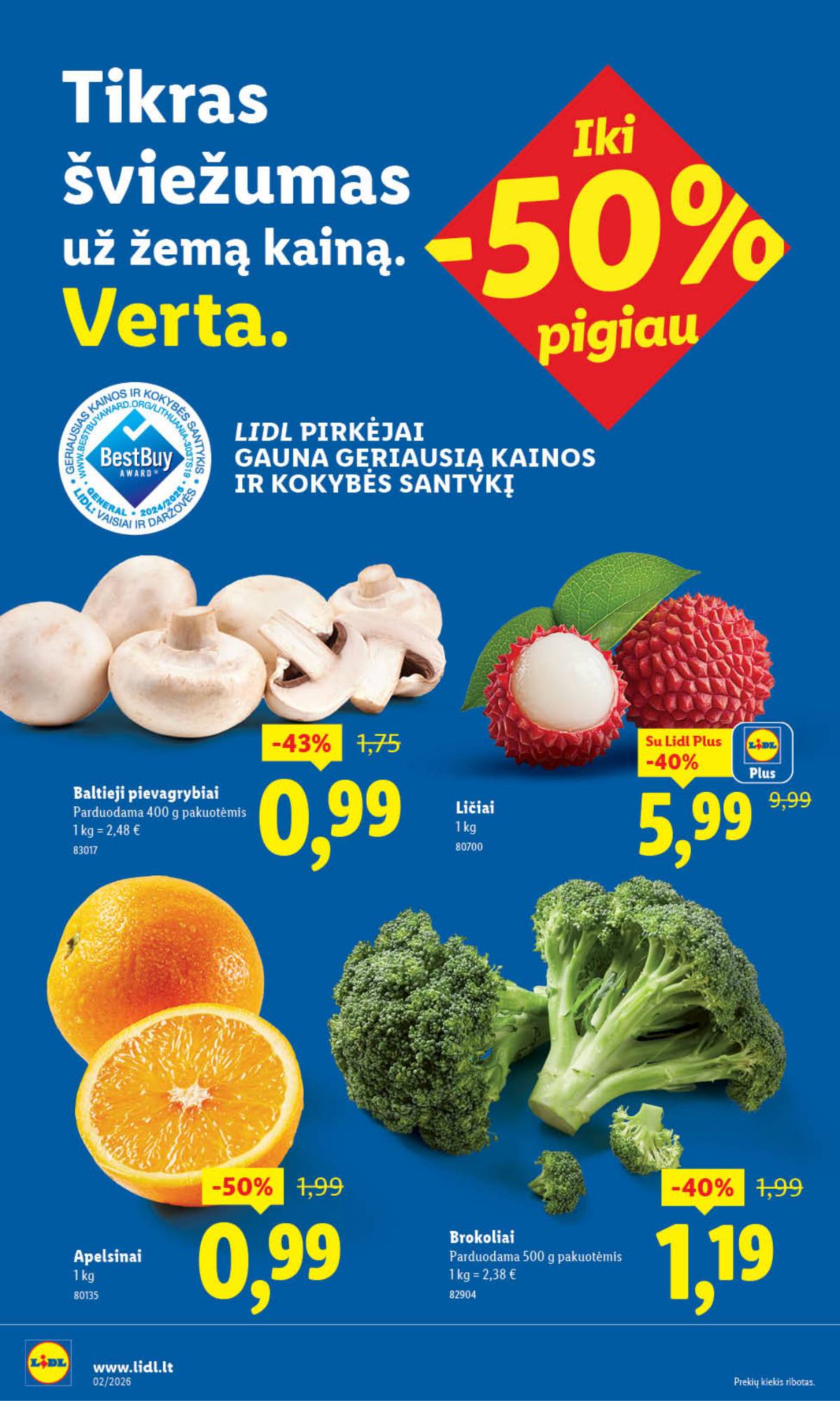 Lidl - LIDL SAVAITĖS Maisto prekių akcijų leidinys 20 puslapis