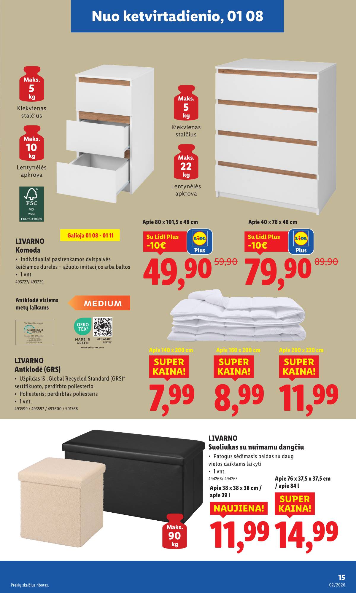 Lidl - LIDL Ne maisto prekių akcijų leidinys 15 puslapis