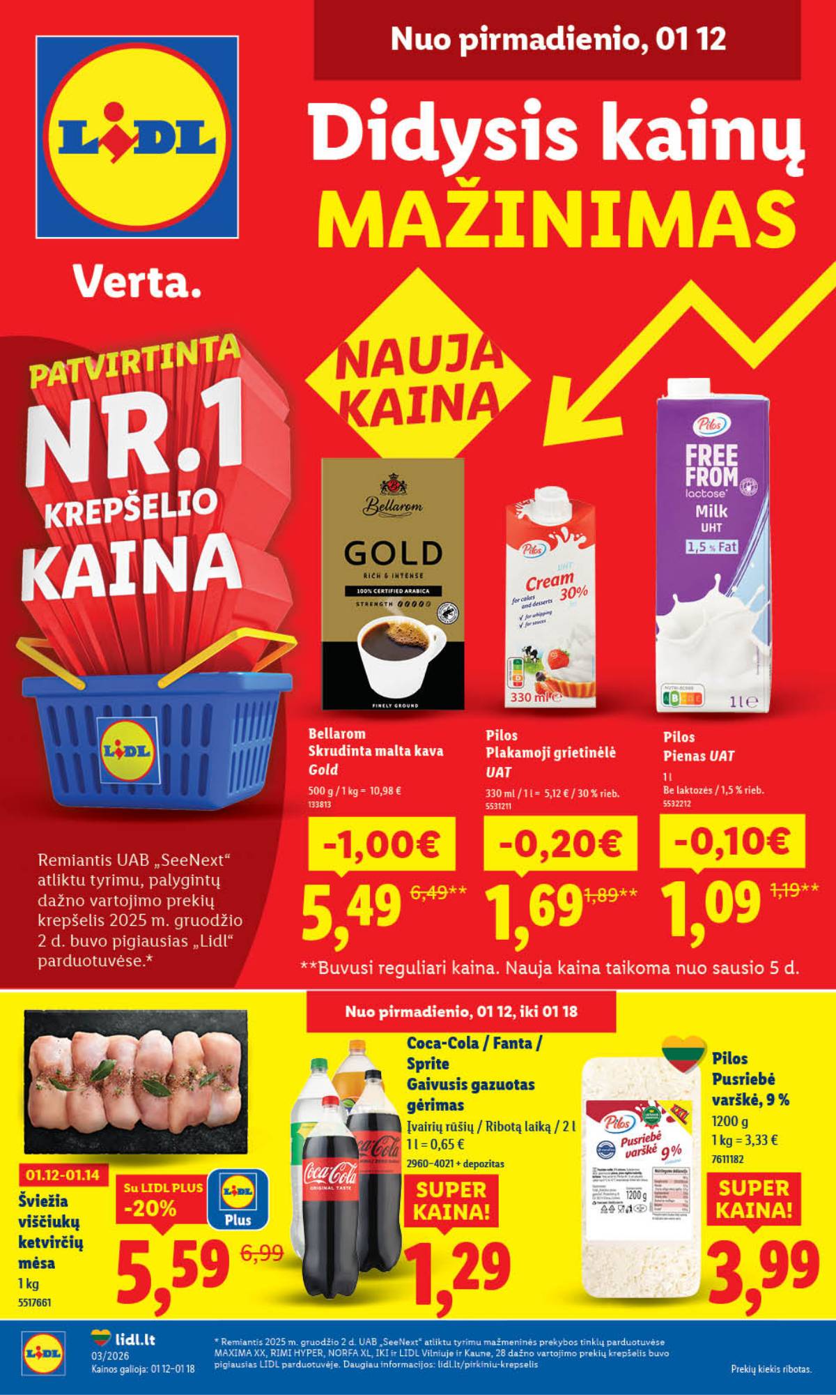 Lidl - LIDL SAVAITĖS Maisto prekių akcijų leidinys 1 puslapis