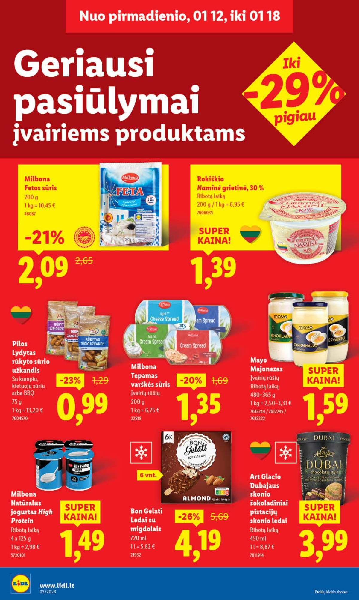 Lidl - LIDL SAVAITĖS Maisto prekių akcijų leidinys 12 puslapis