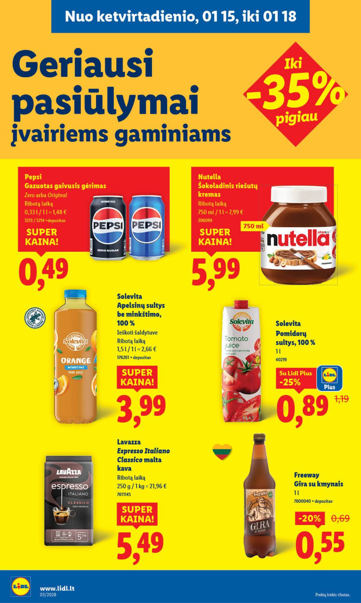 Lidl - LIDL SAVAITĖS Maisto prekių akcijų leidinys 24 puslapis