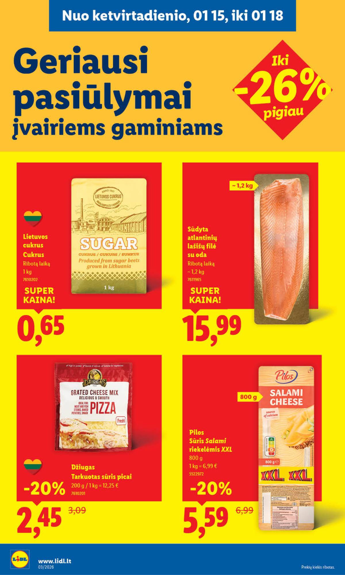 Lidl - LIDL SAVAITĖS Maisto prekių akcijų leidinys 26 puslapis