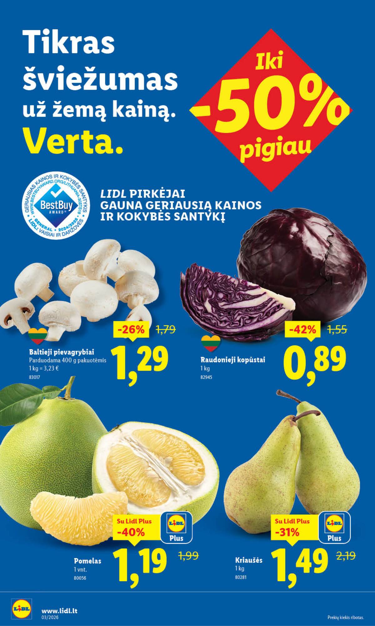 Lidl - LIDL SAVAITĖS Maisto prekių akcijų leidinys 30 puslapis