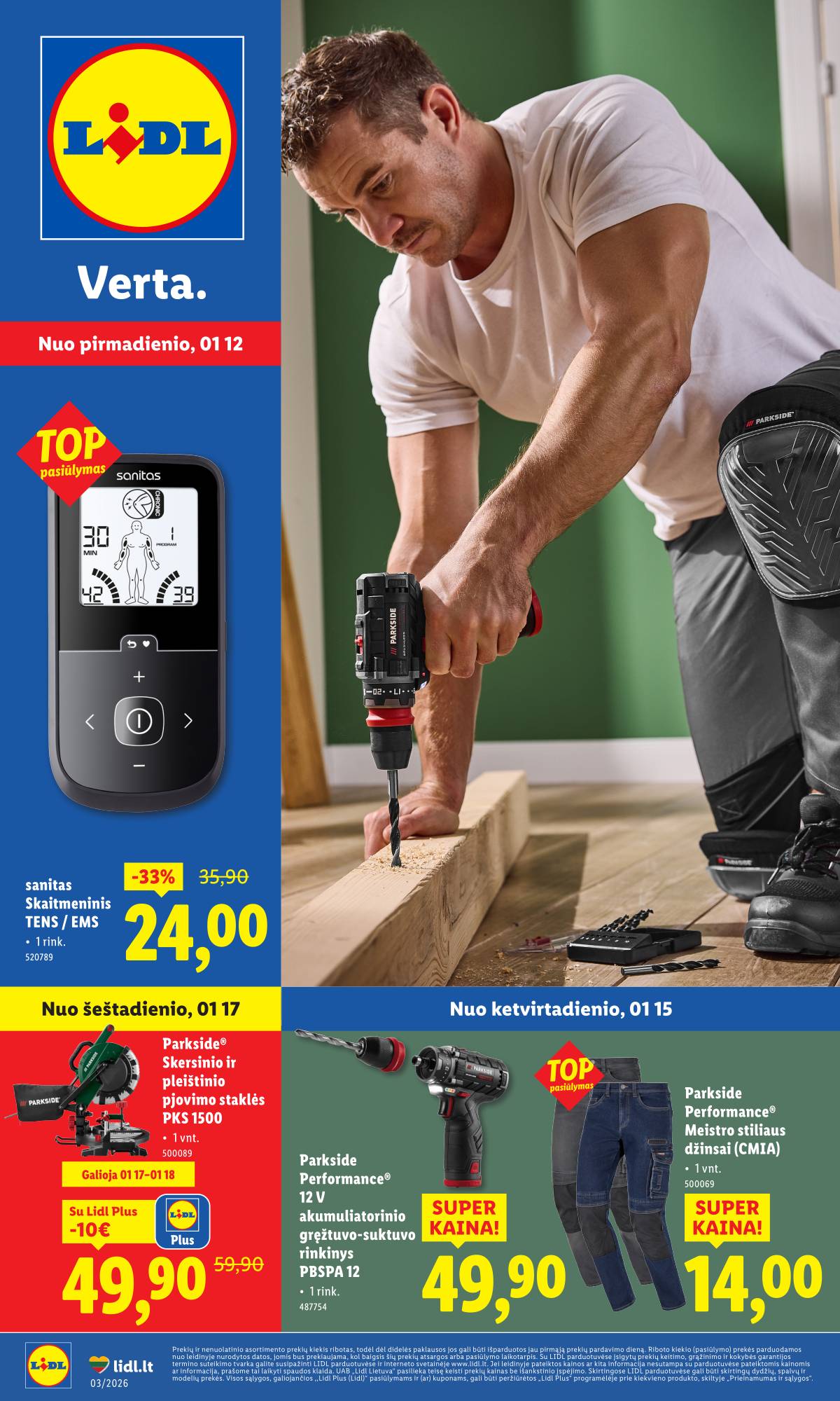 Lidl - LIDL Ne maisto prekių akcijų leidinys 1 puslapis