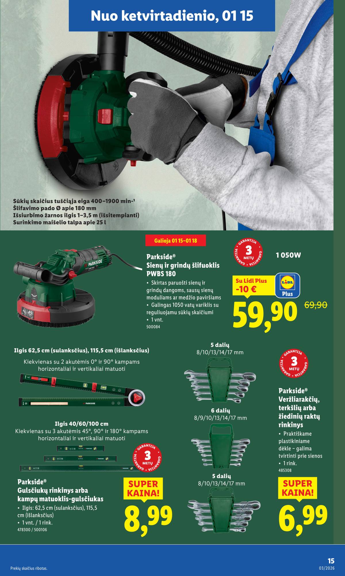 Lidl - LIDL Ne maisto prekių akcijų leidinys 15 puslapis