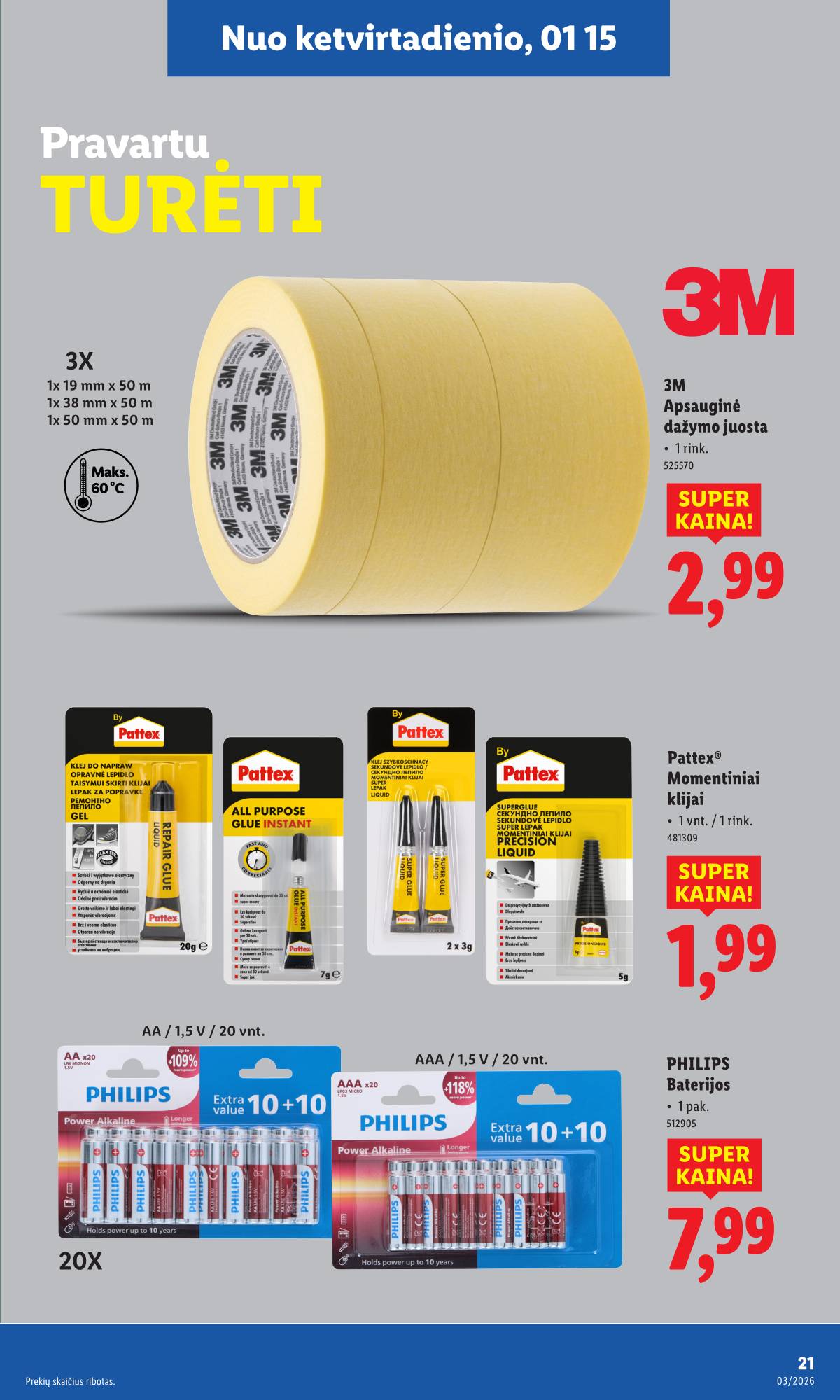 Lidl - LIDL Ne maisto prekių akcijų leidinys 21 puslapis