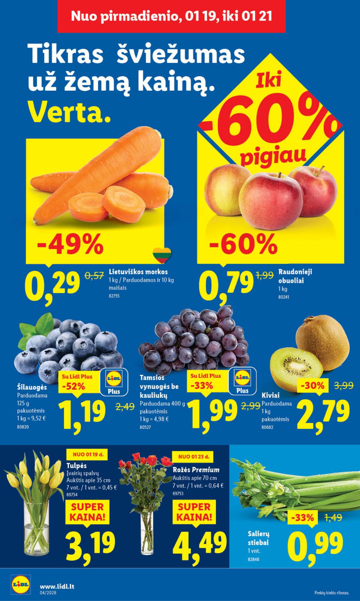 Lidl - LIDL SAVAITĖS Maisto prekių akcijų leidinys 4 puslapis