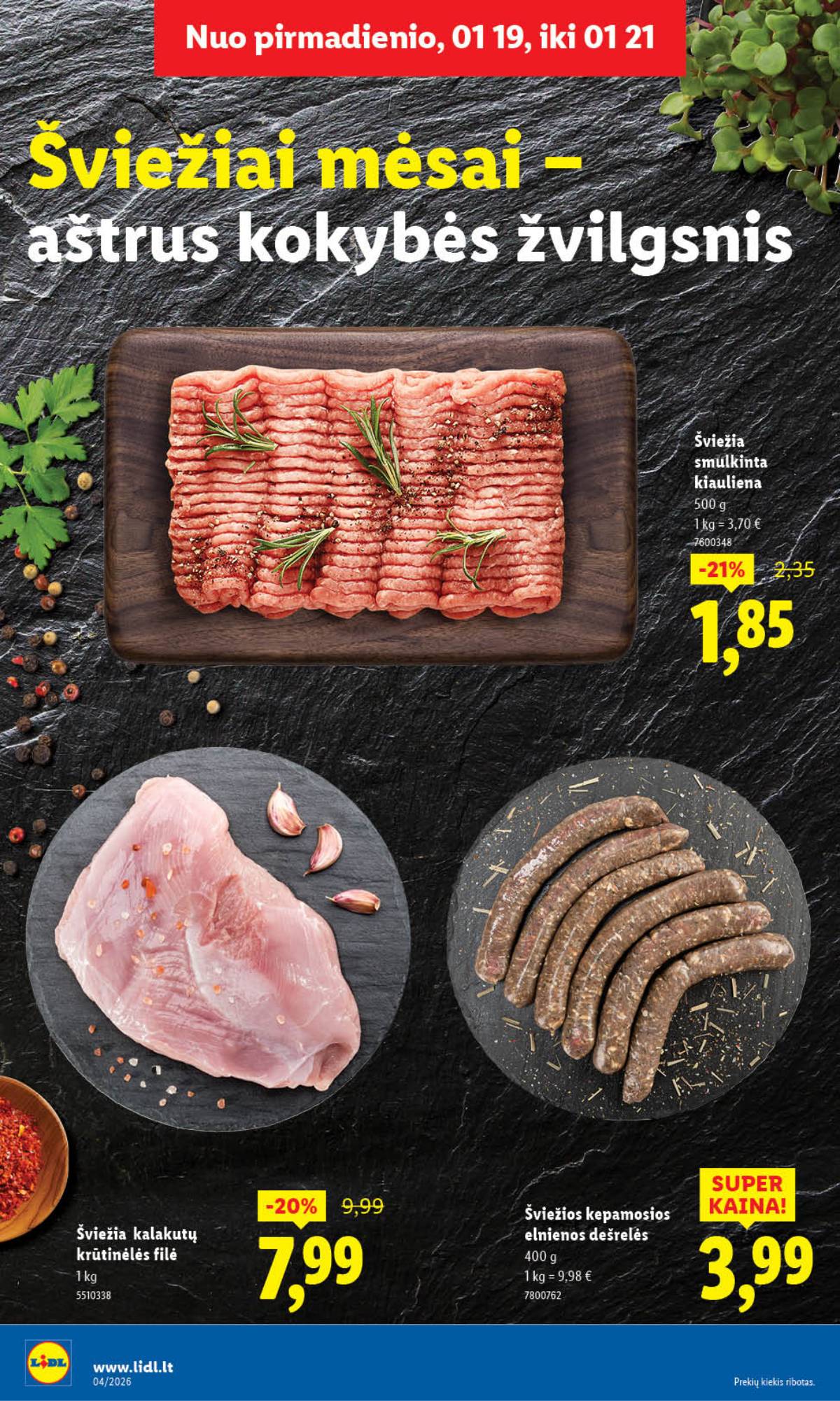 Lidl - LIDL SAVAITĖS Maisto prekių akcijų leidinys 8 puslapis