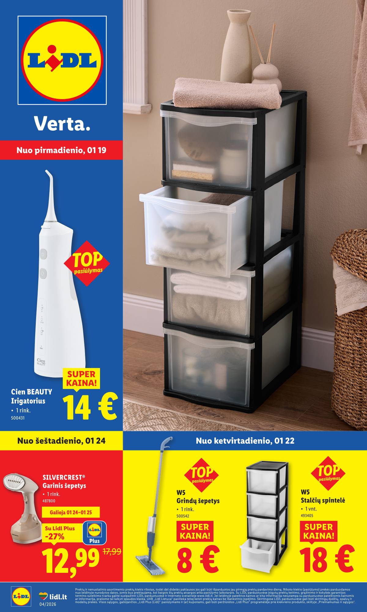 Lidl - LIDL Ne maisto prekių akcijų leidinys 1 puslapis