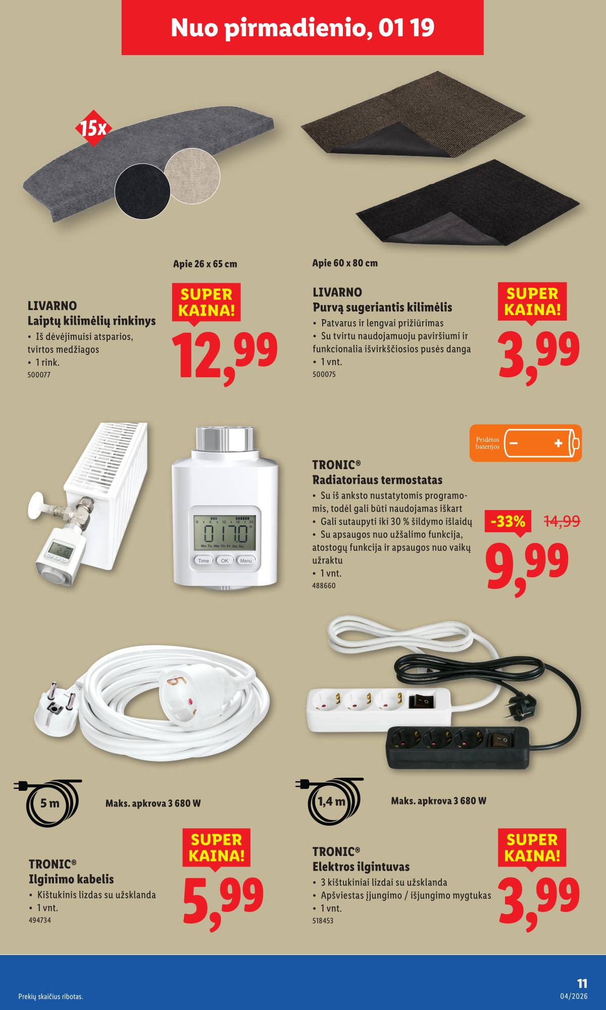 Lidl - LIDL Ne maisto prekių akcijų leidinys 11 puslapis