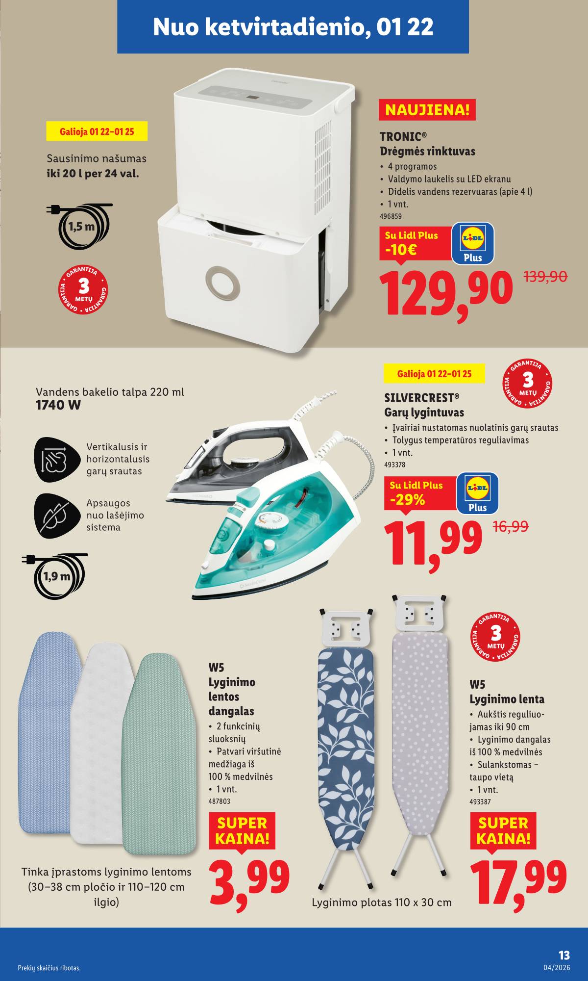 Lidl - LIDL Ne maisto prekių akcijų leidinys 13 puslapis